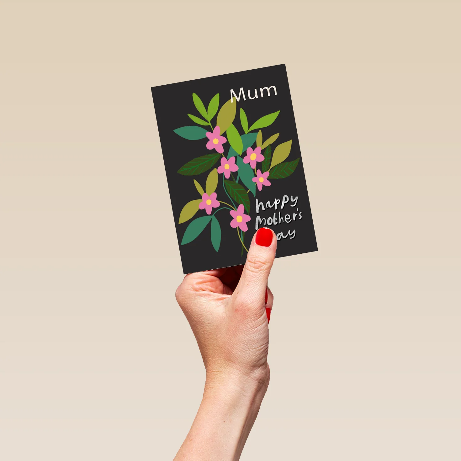 Personalised Colourful Floral Bouquet Mother's Day Card For Mum - Image 4