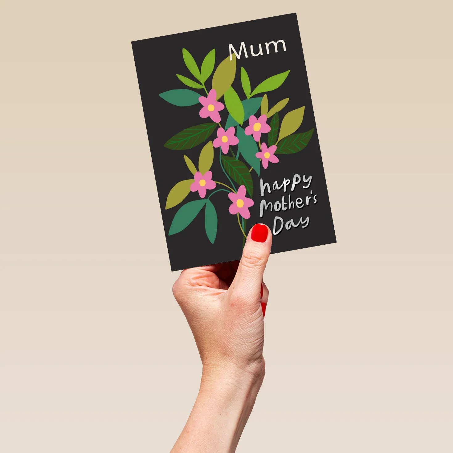 Personalised Colourful Floral Bouquet Mother's Day Card For Mum - Image 5