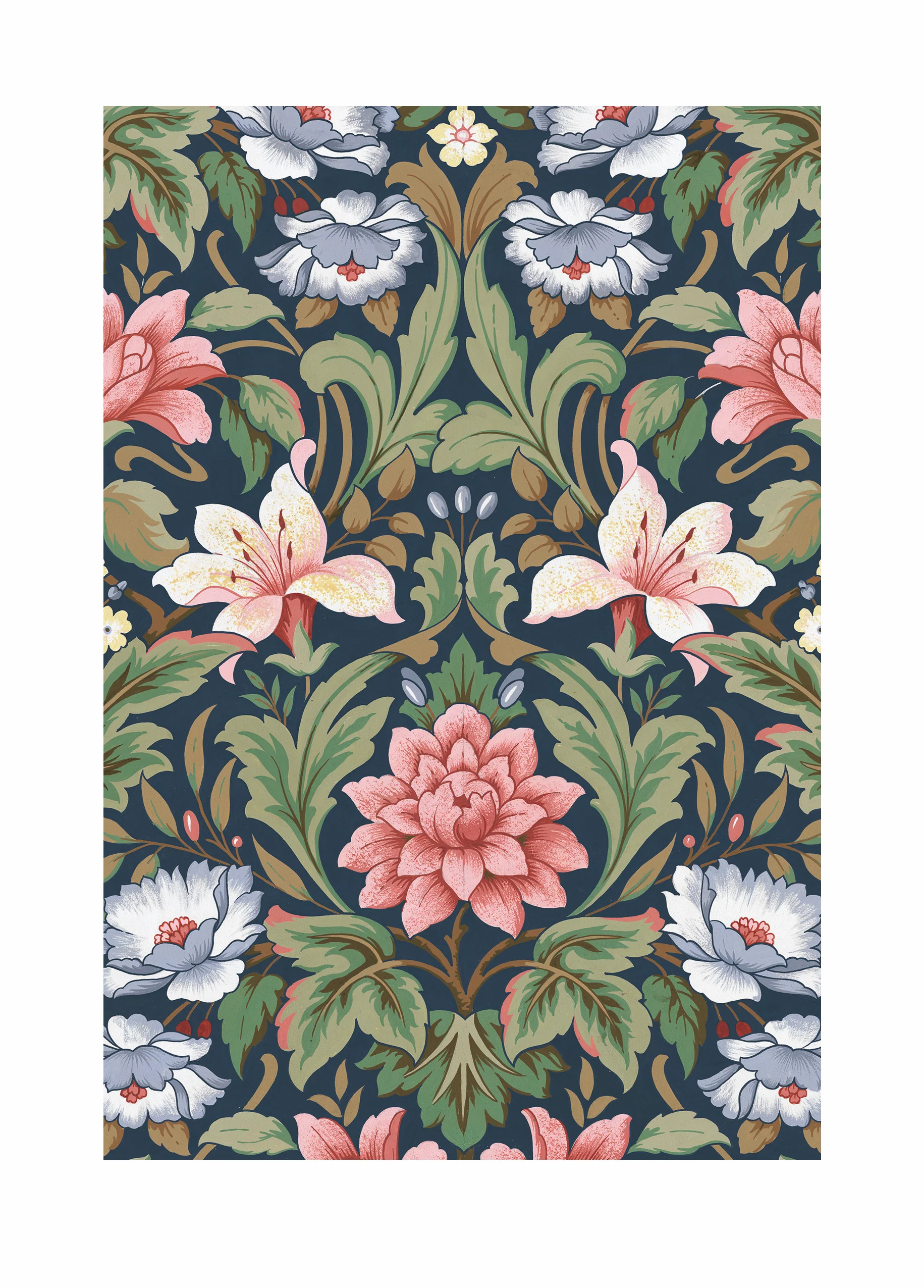 Personalised Colourful Floral Graphic Design Card