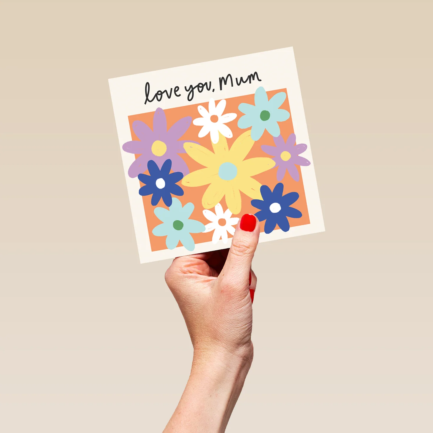 Personalised Colourful Florals Mother's Day Card for Mum - Image 5