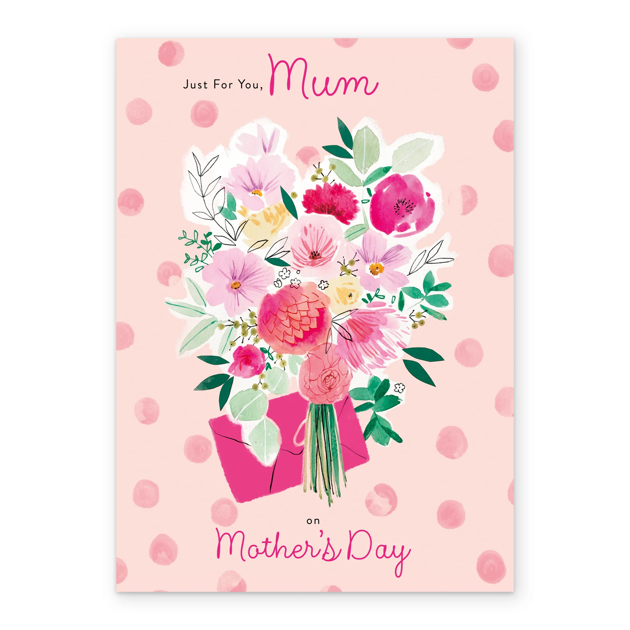 Personalised Colourful Flower Bouquet Mother's Day Card For Mum - Image 2