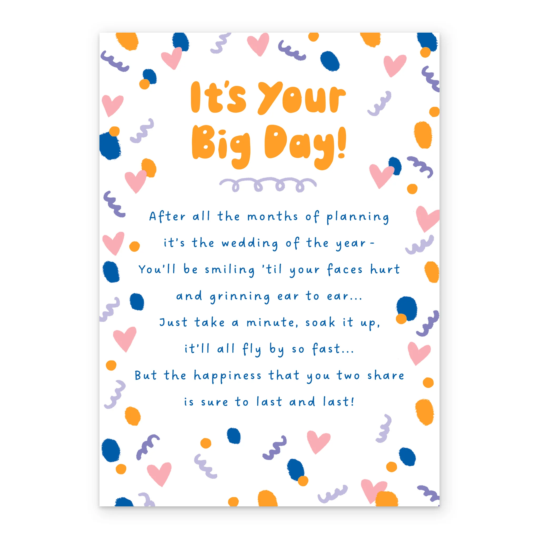 Personalised Colourful Heartfelt Wedding Card - Image 2