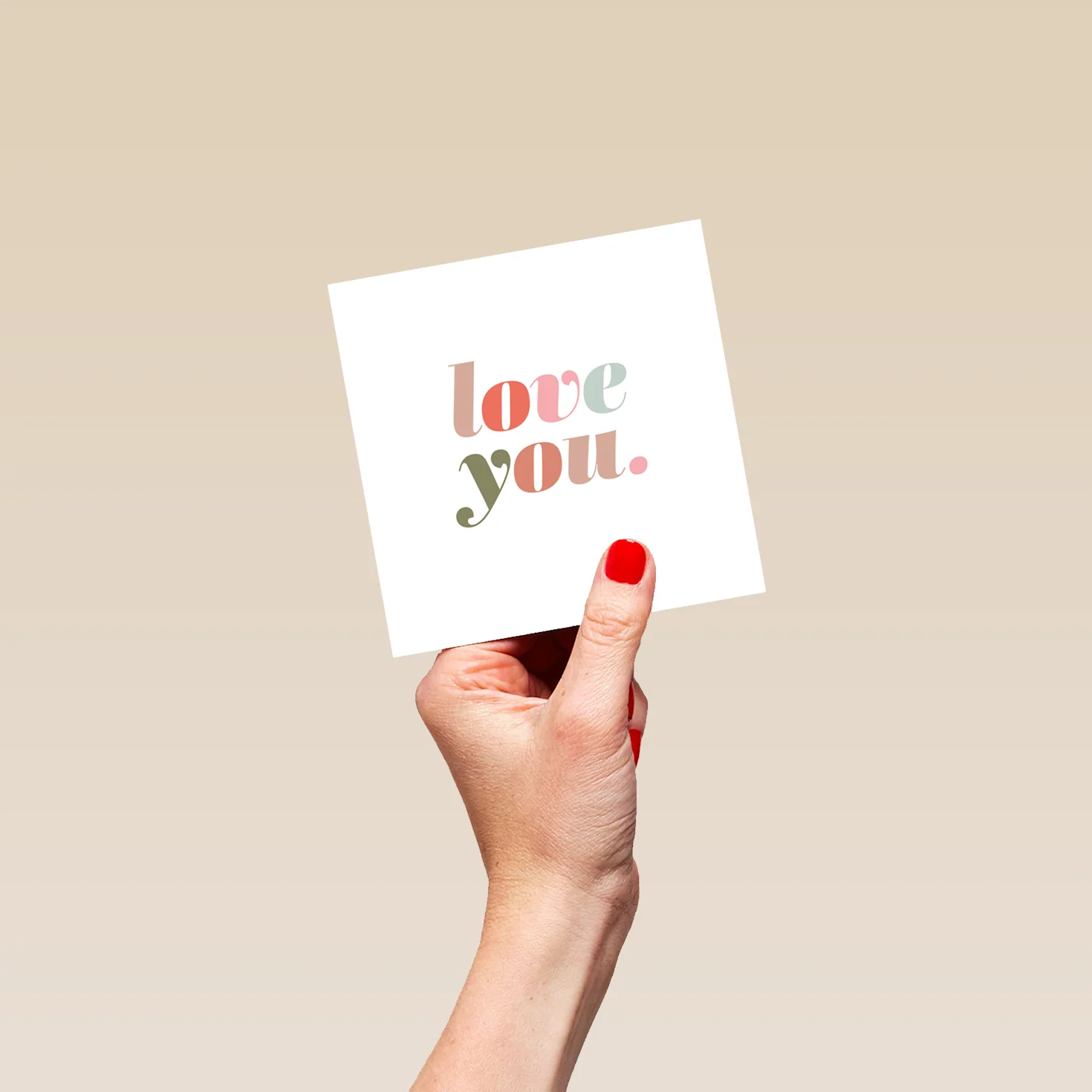 Personalised Colourful 'Love You' Valentine's Day Card - Image 4