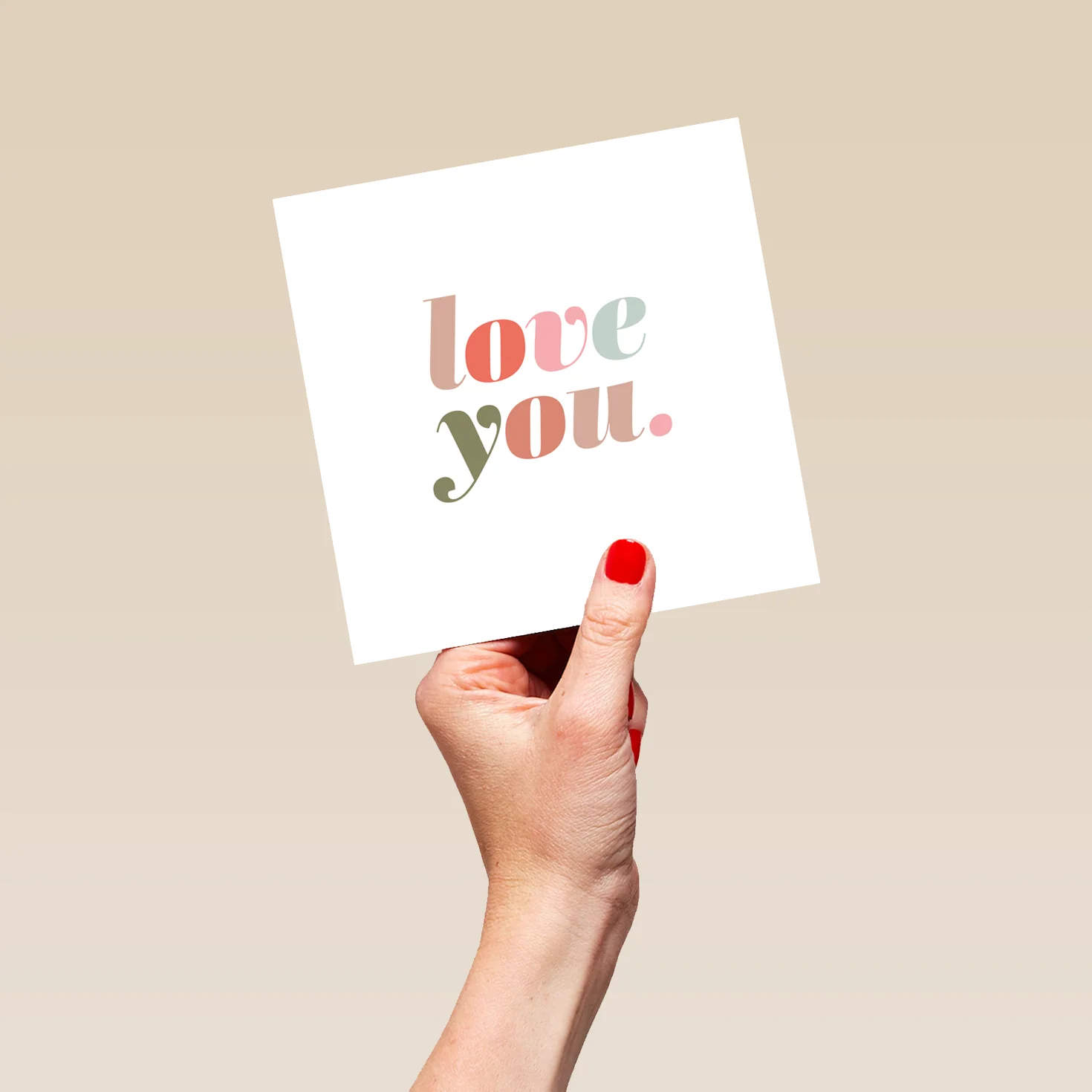 Personalised Colourful 'Love You' Valentine's Day Card - Image 5
