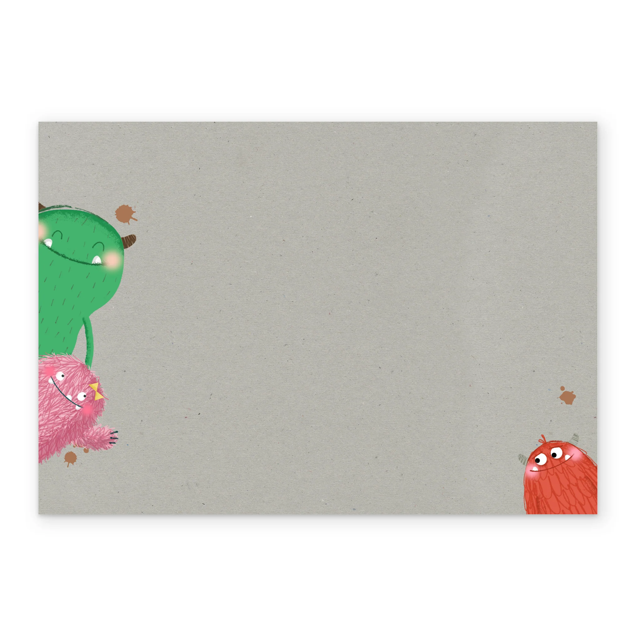 Personalised Colourful Monsters Birthday Card For Daddy - Image 3