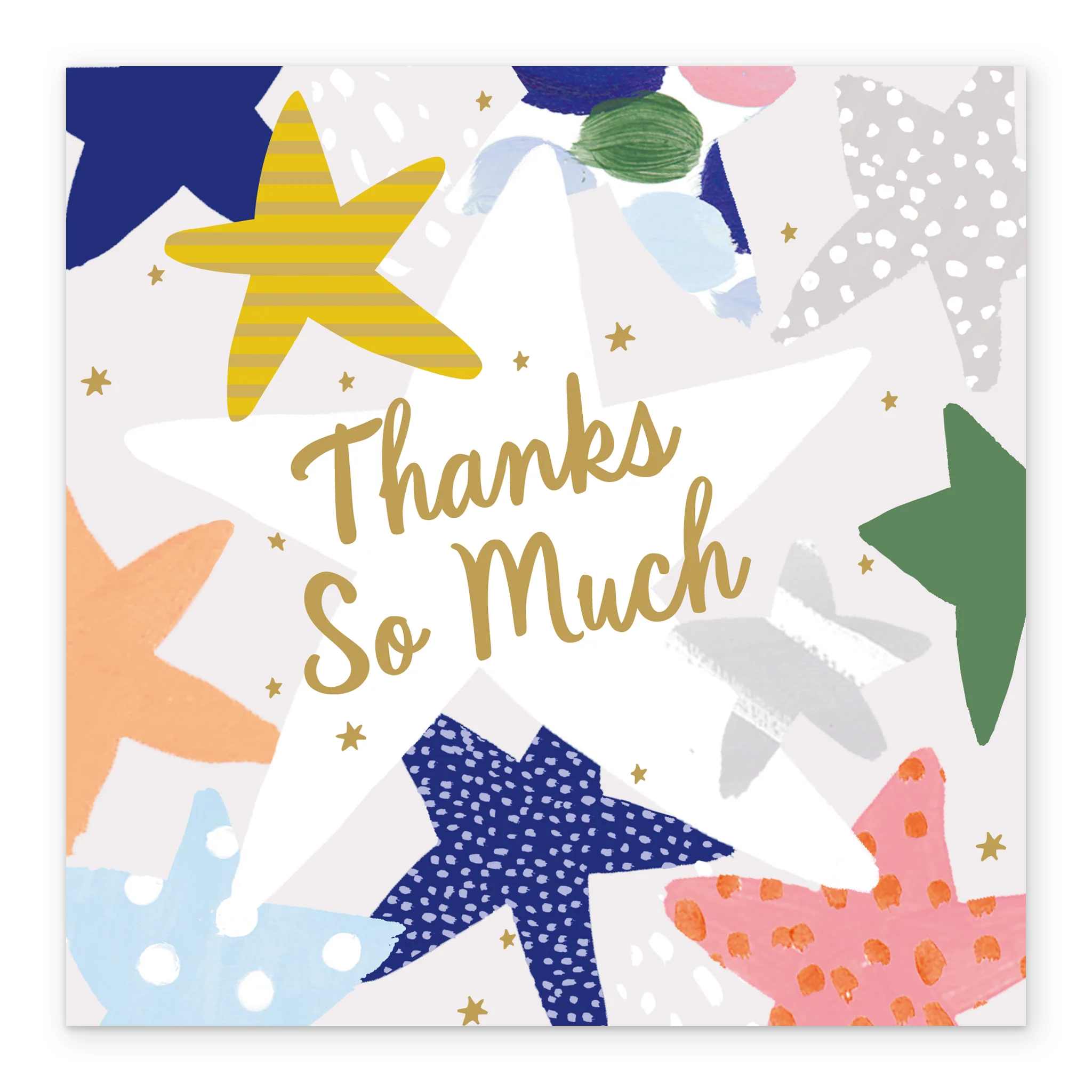 Personalised Colourful Stars Thank You Card - Image 2