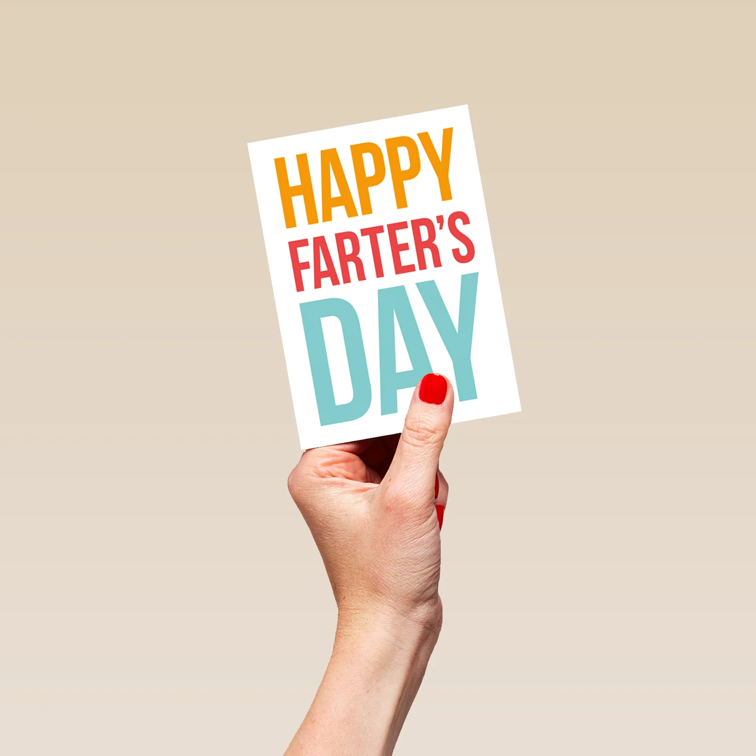 Personalised Colourful Text Father's Day Card - Image 4