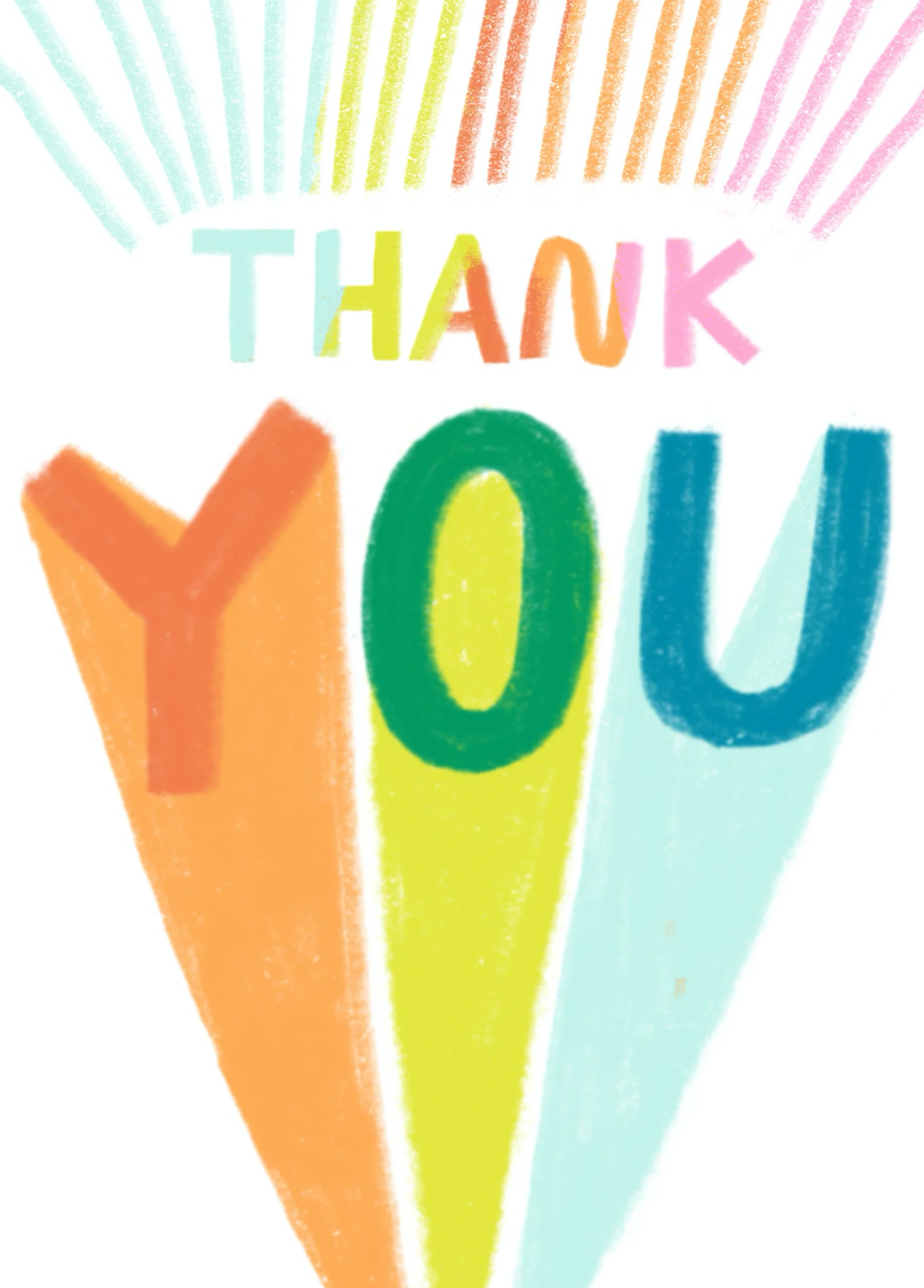 Personalised Colourful Thank You Very Much Card