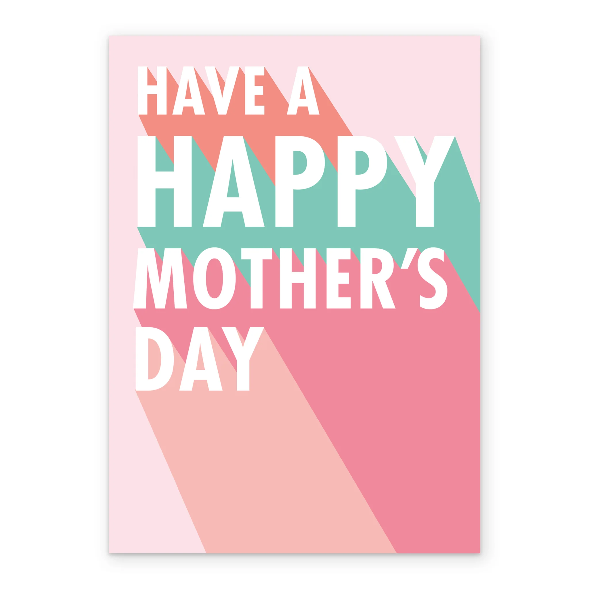 Personalised Colourful Word Art Mother's Day Card - Image 2
