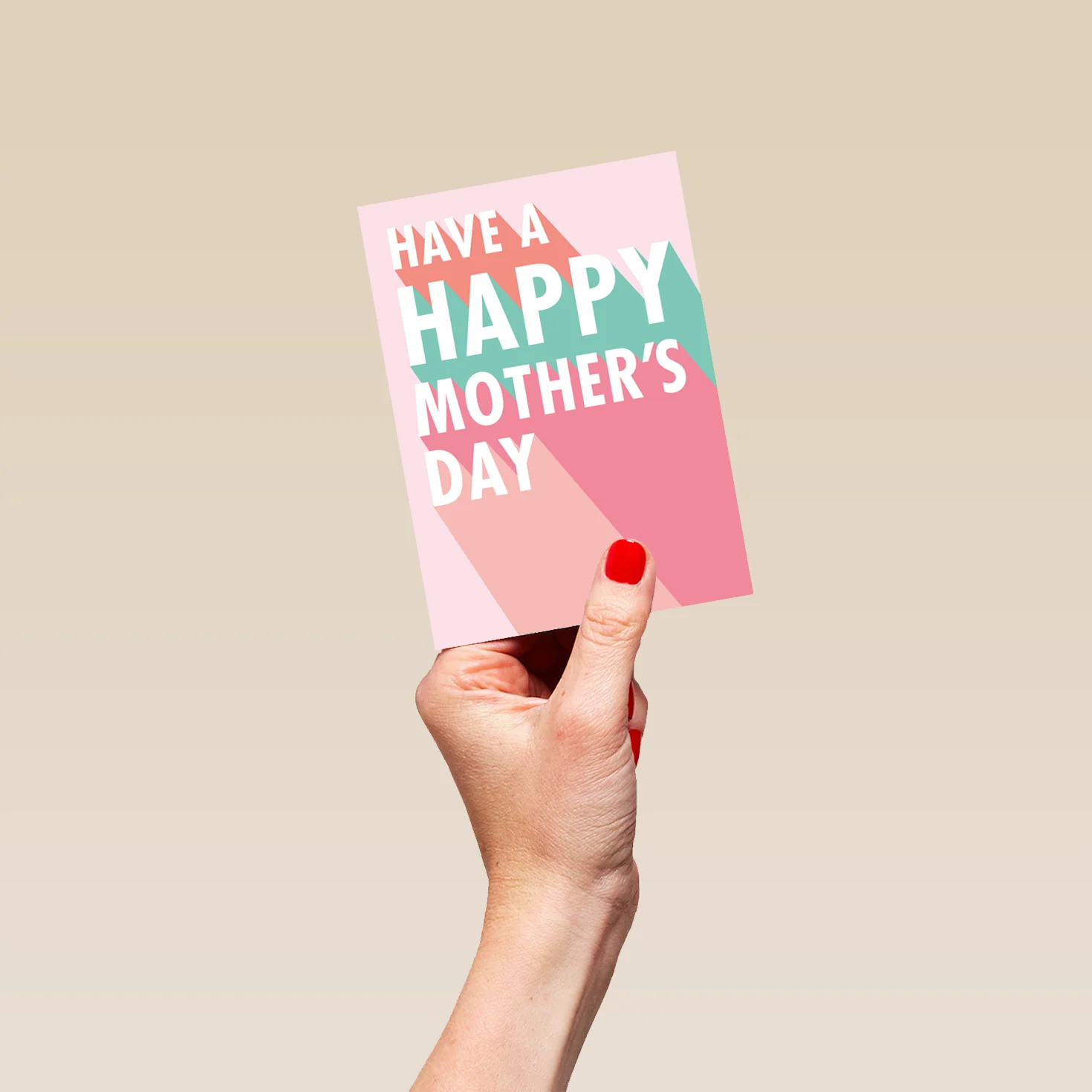 Personalised Colourful Word Art Mother's Day Card - Image 4