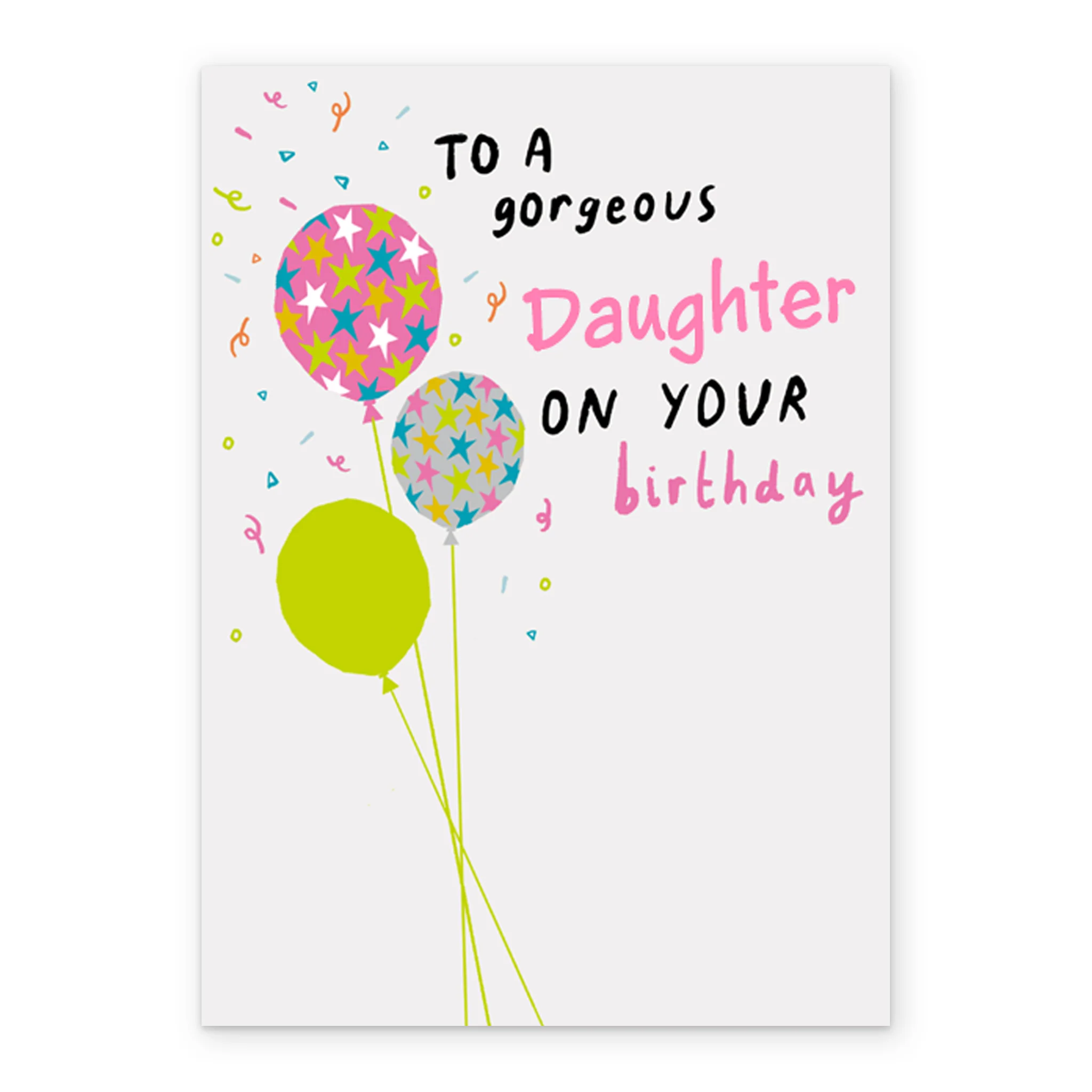 Personalised Confetti Daughter Birthday Card - Image 2