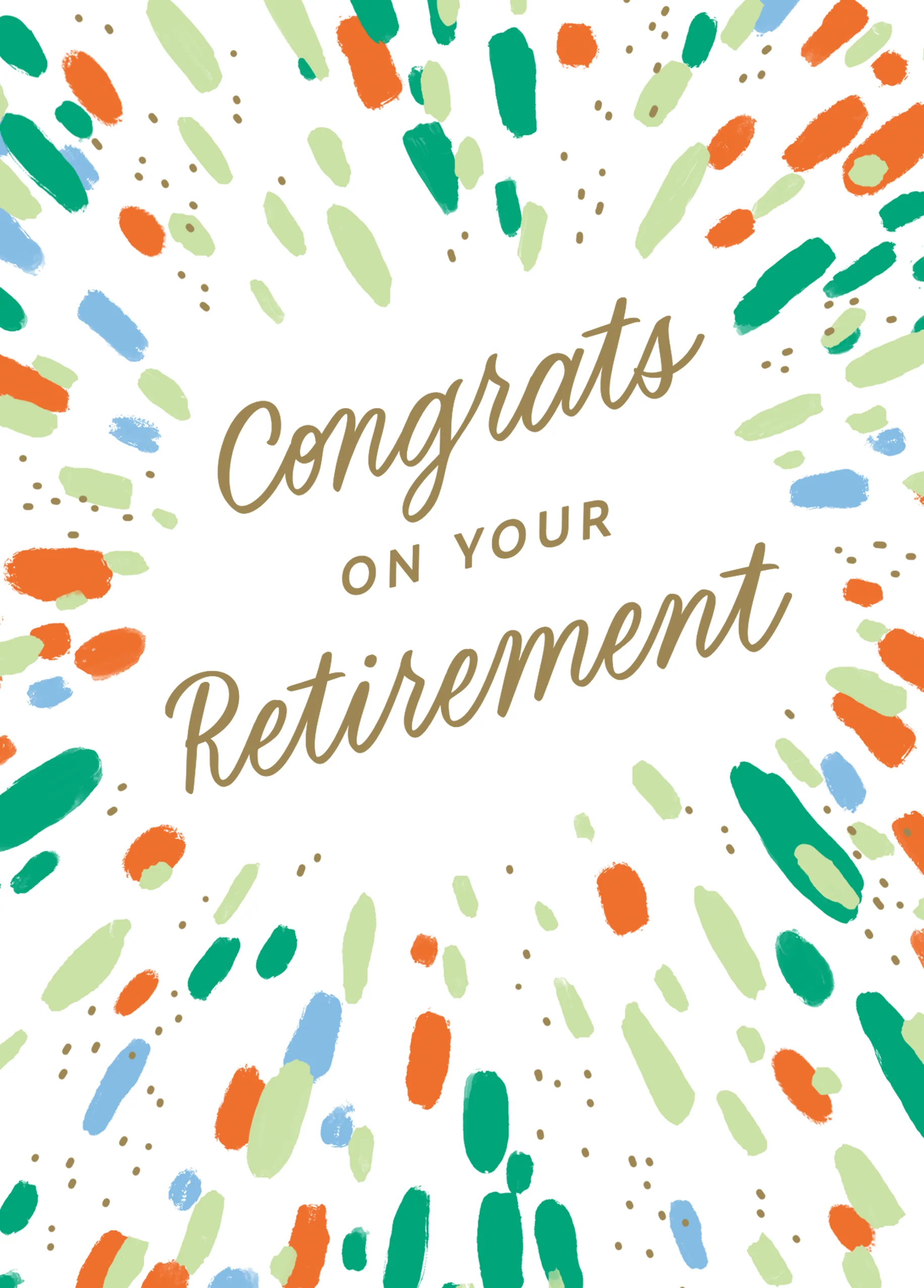Personalised 'Congrats' Retirement Card