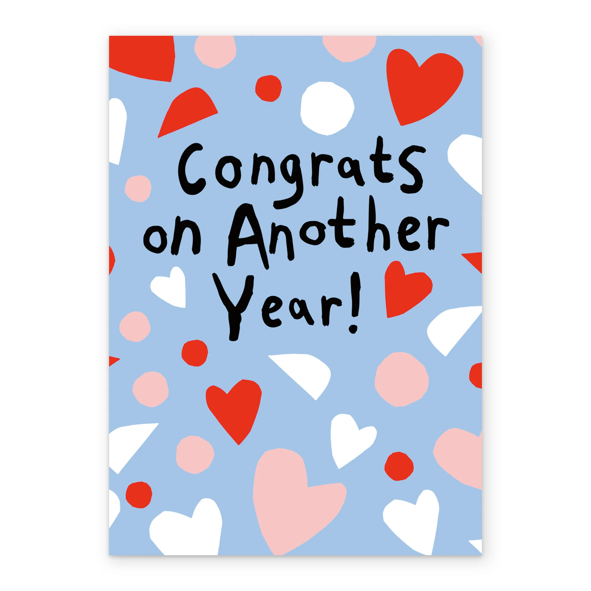 Personalised Congratulations Anniversary Hearts Card - Image 2