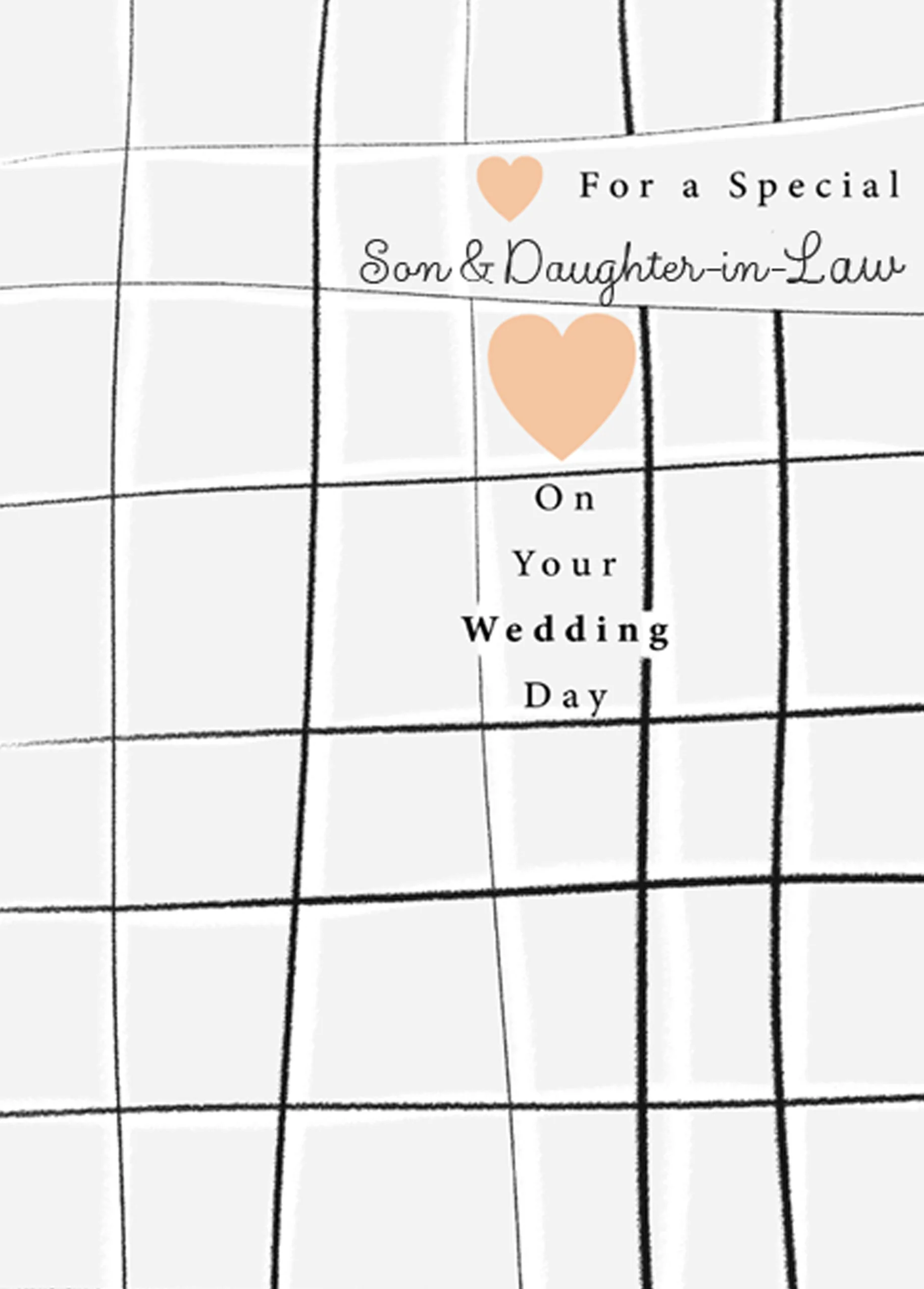 Personalised Congratulations Son and Daughter-in-Law Card