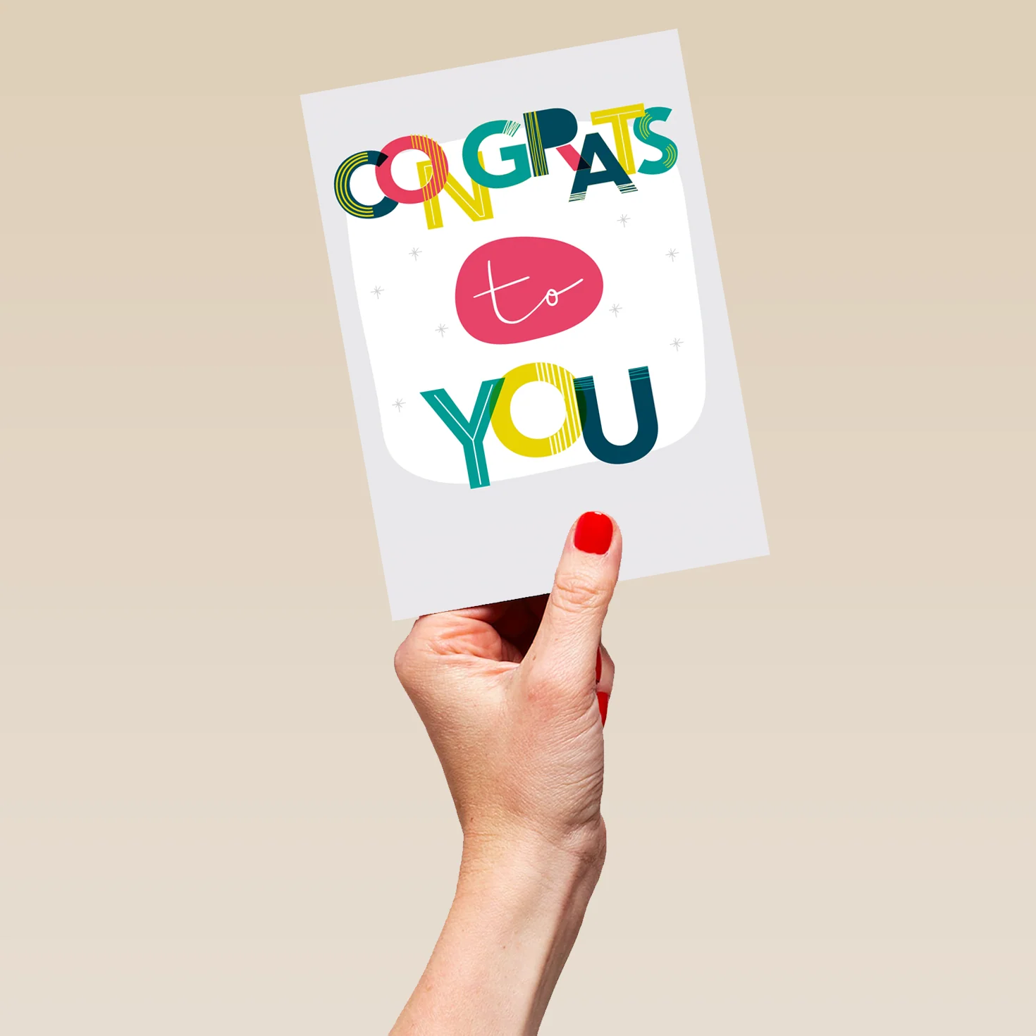 Personalised Congratulations to You Text Card - Image 5