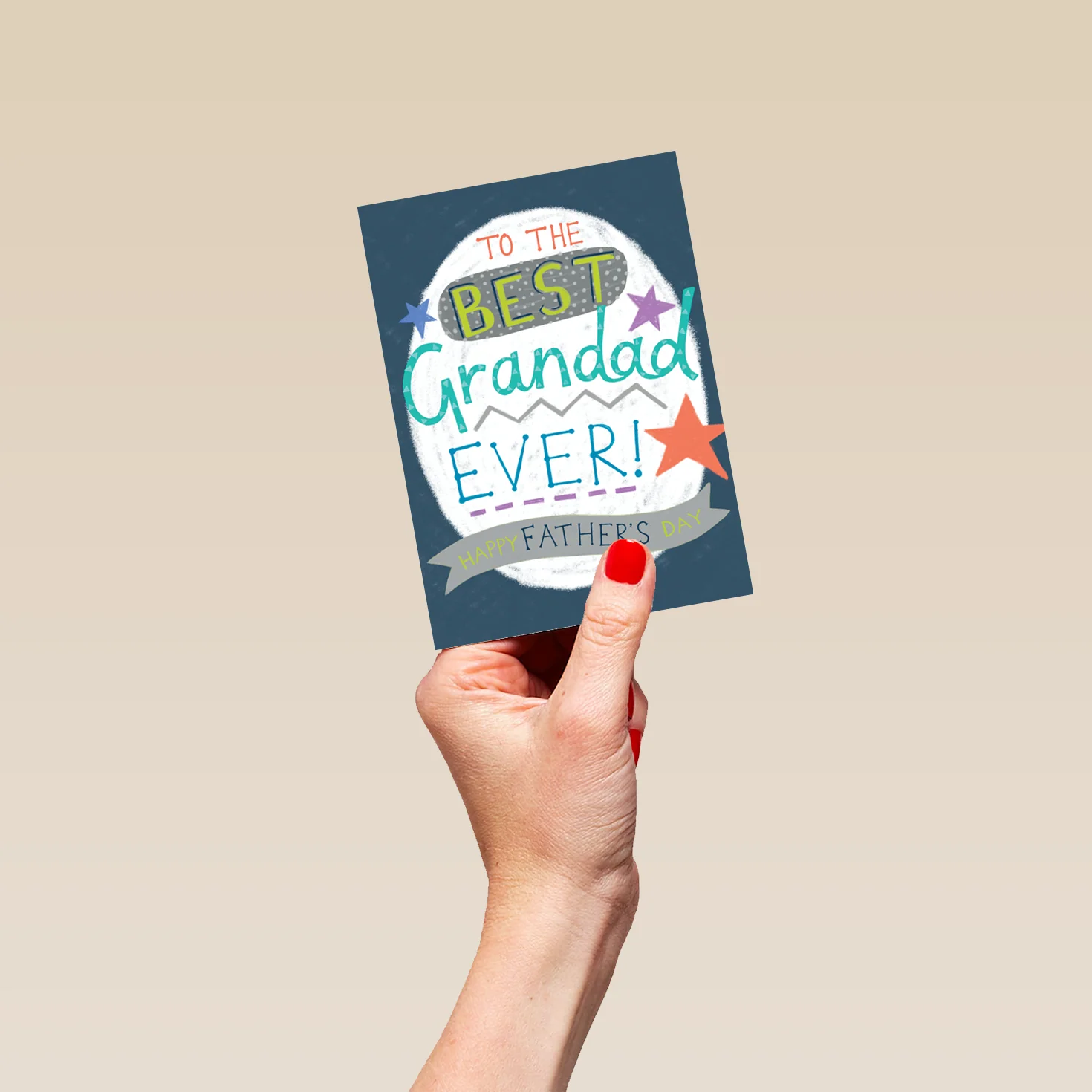 Personalised Contemporary Best Ever Grandad Father's Day Card - Image 4