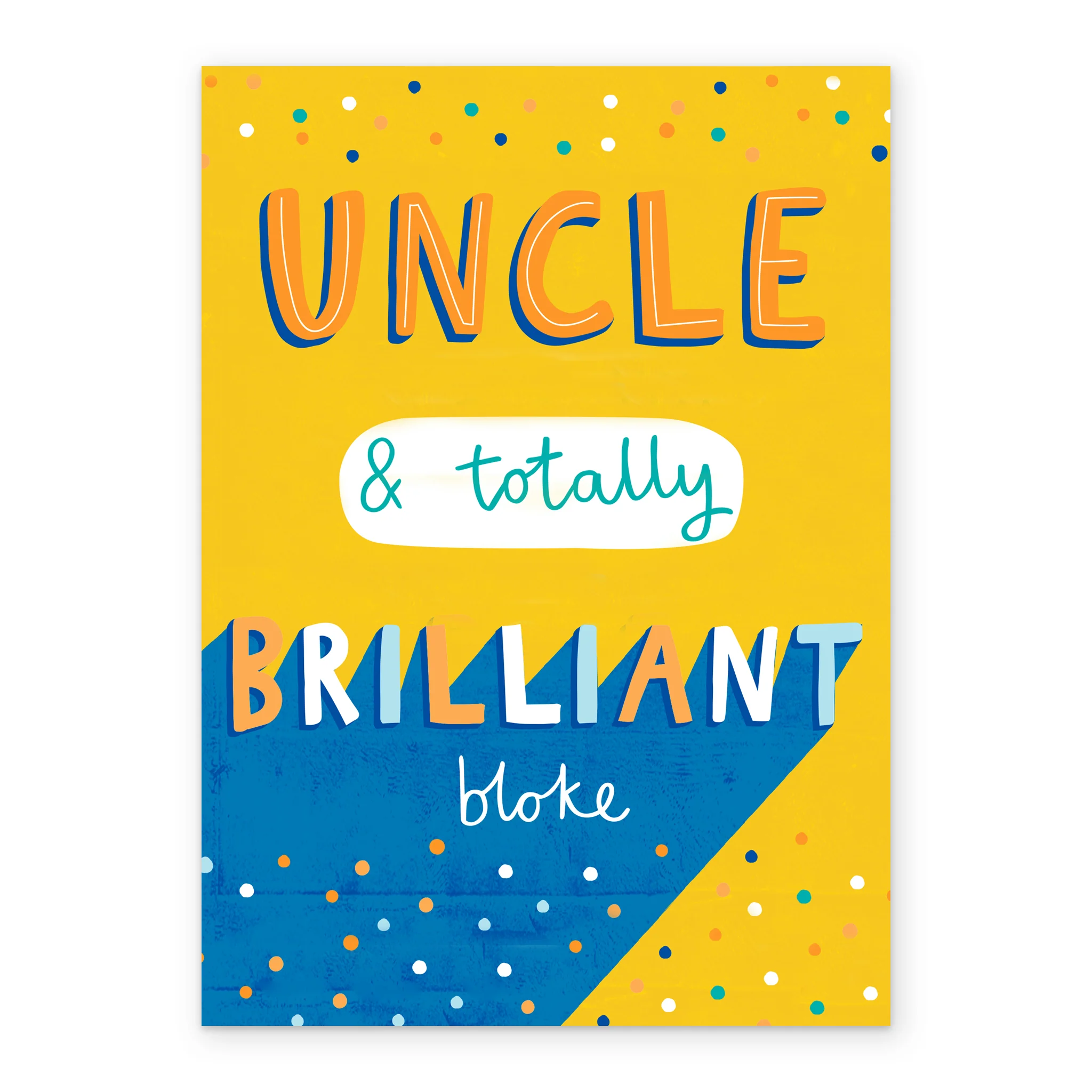 Personalised Contemporary Birthday Uncle Brilliant Bloke Card - Image 2