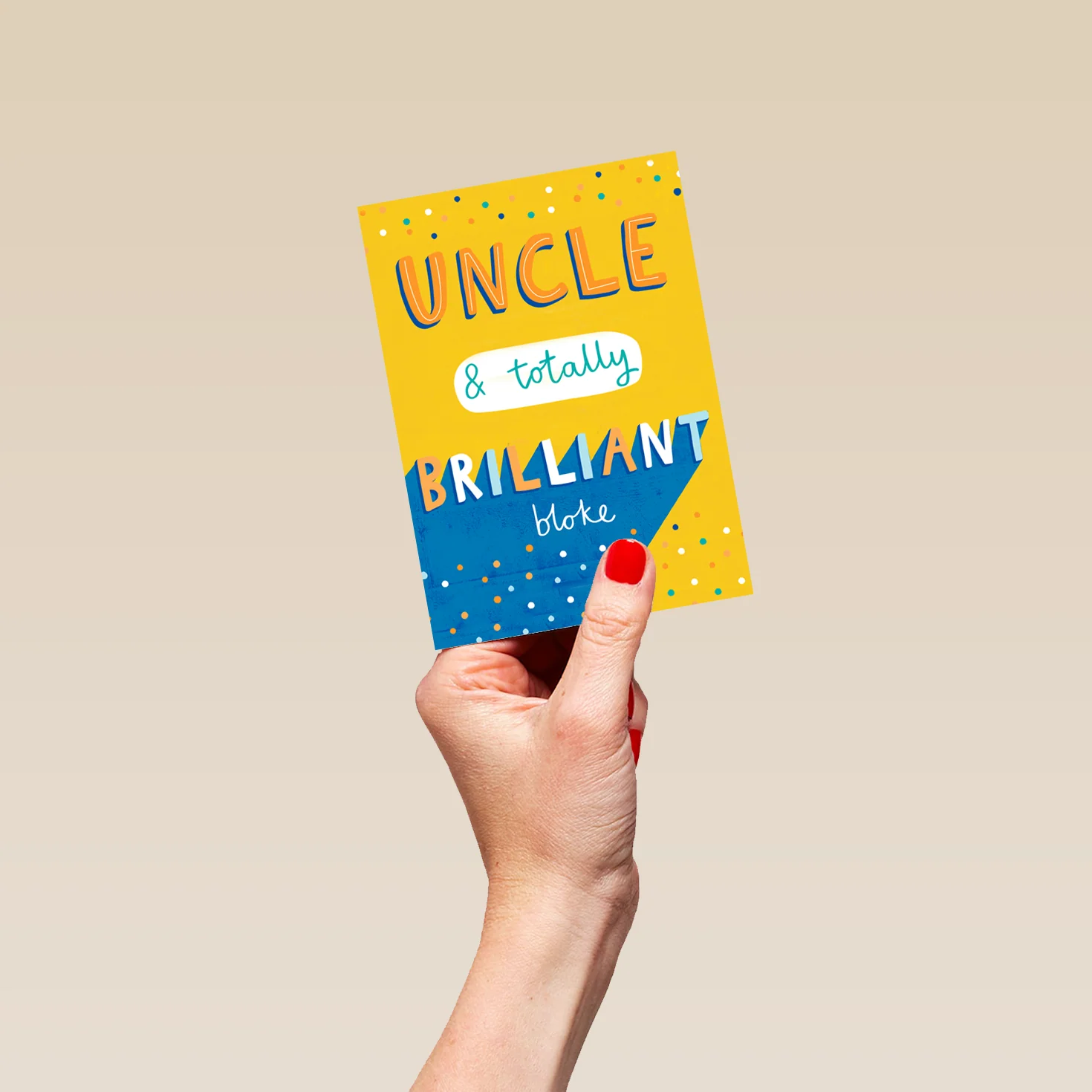 Personalised Contemporary Birthday Uncle Brilliant Bloke Card - Image 4