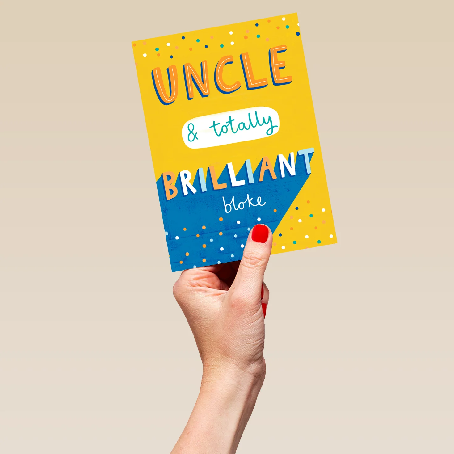 Personalised Contemporary Birthday Uncle Brilliant Bloke Card - Image 5
