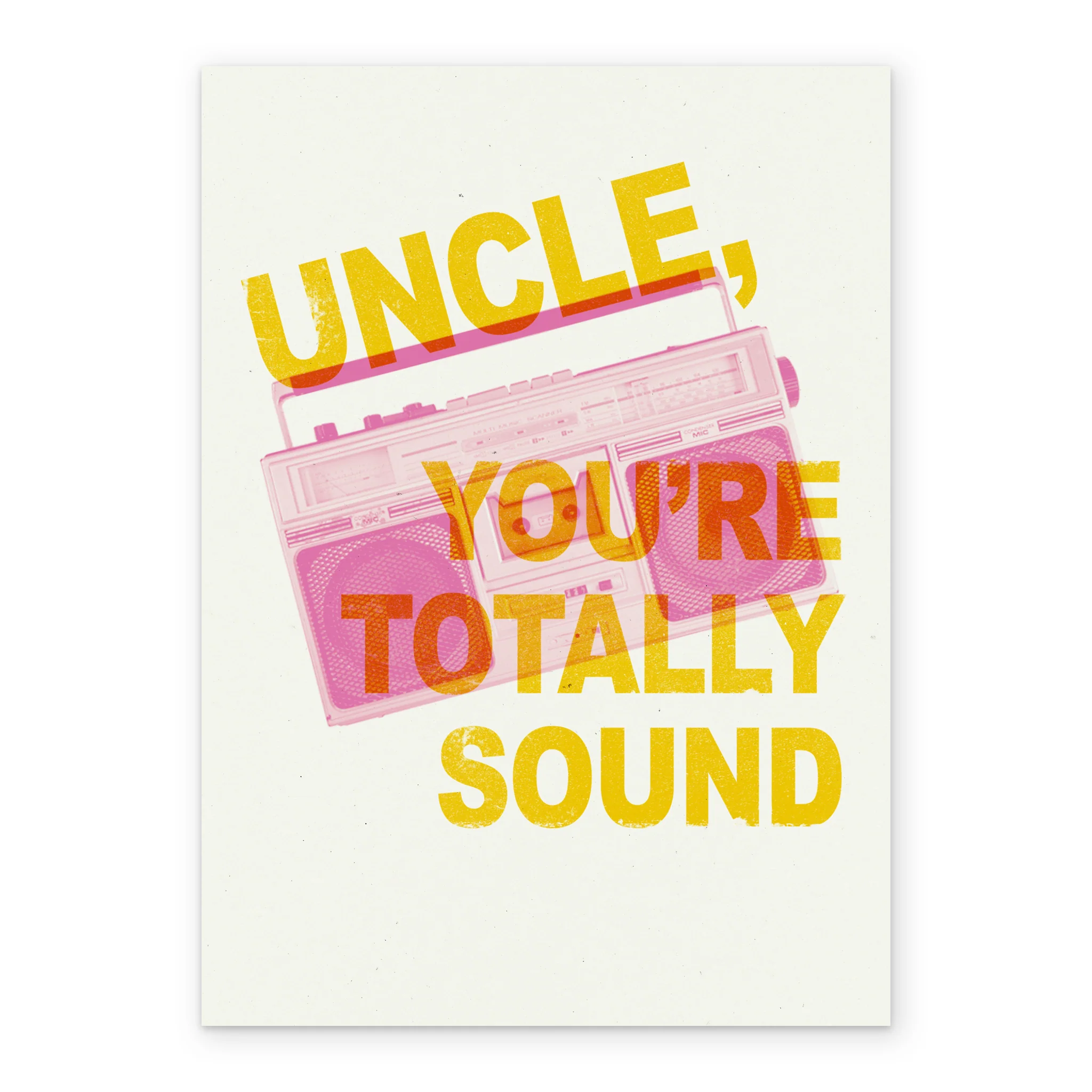 Personalised Contemporary Birthday Uncle Totally Sound Card - Image 2