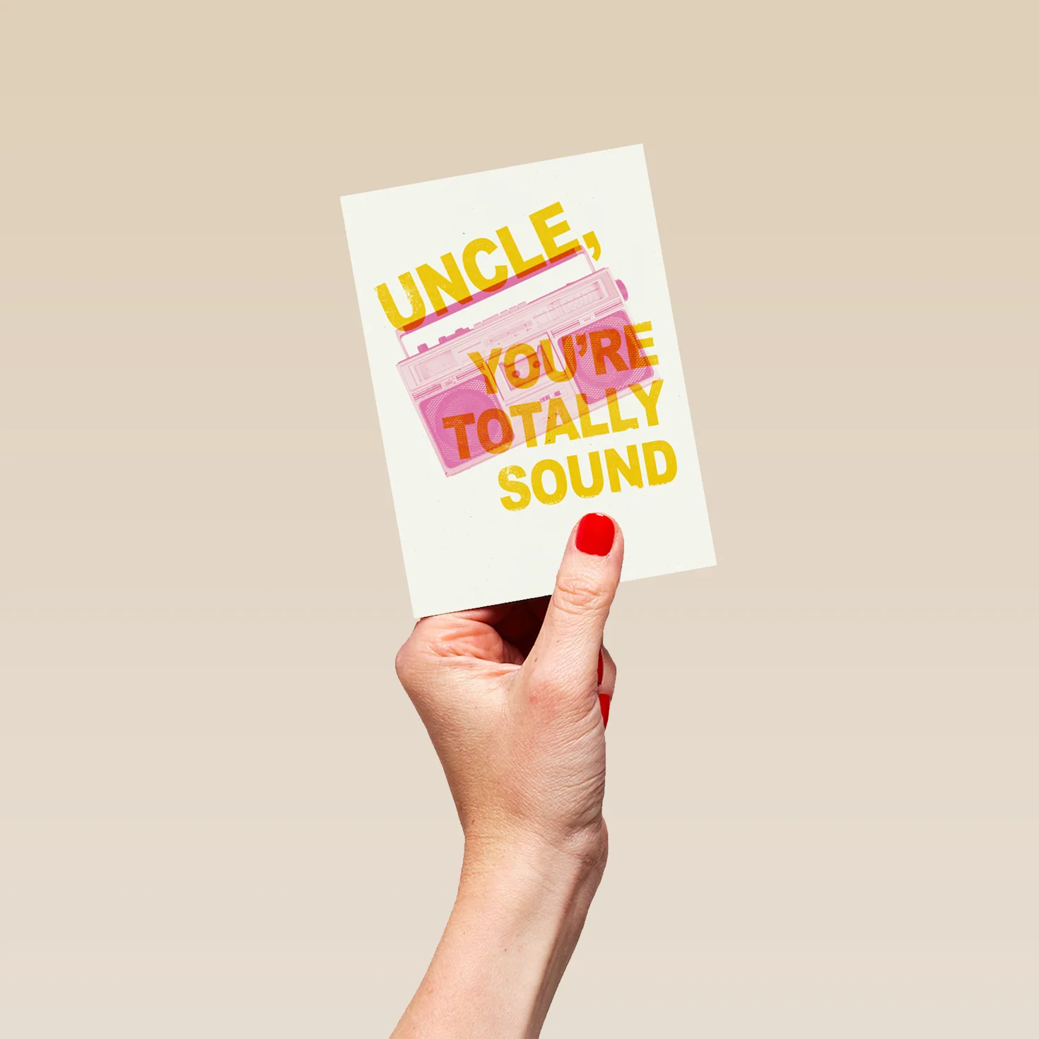 Personalised Contemporary Birthday Uncle Totally Sound Card - Image 4