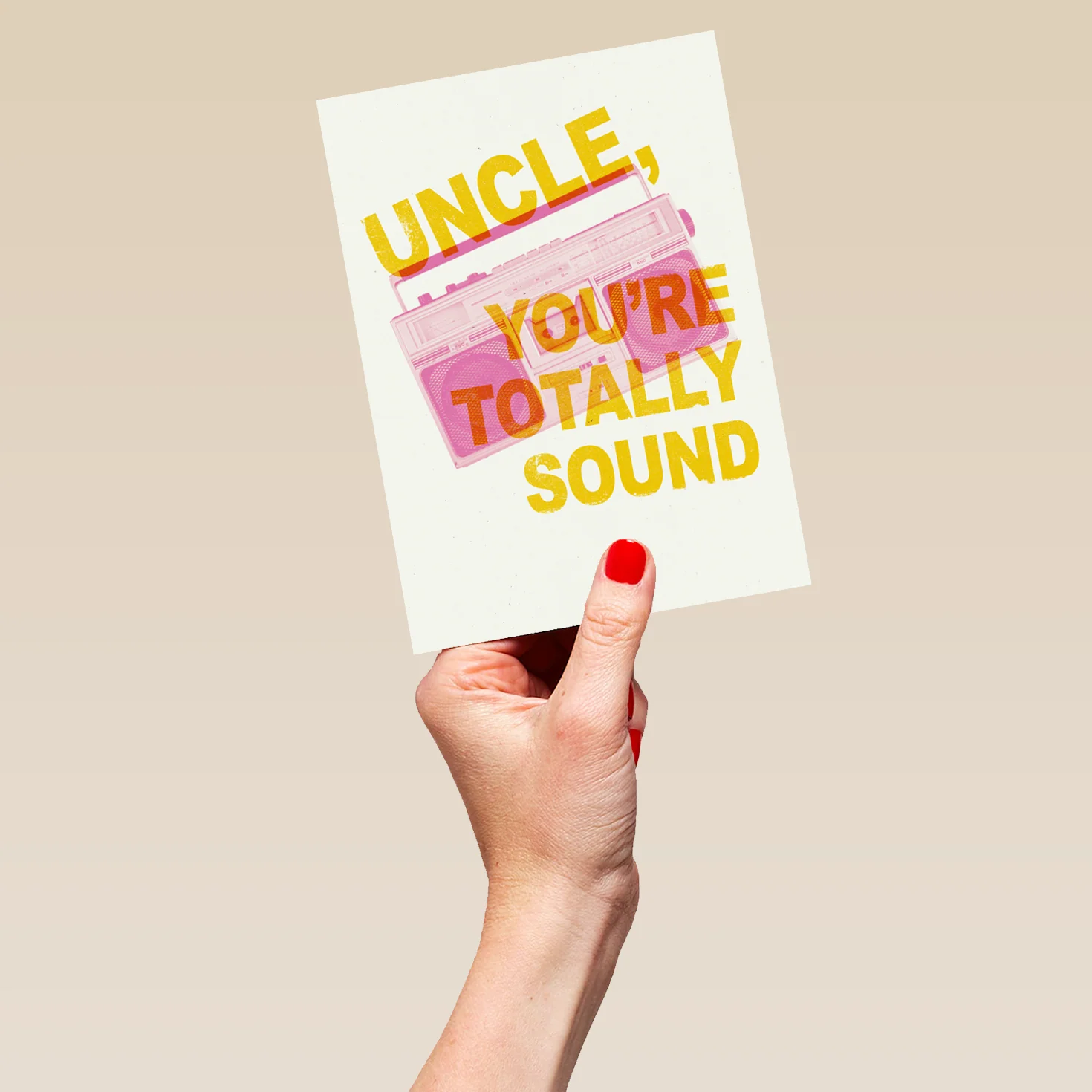 Personalised Contemporary Birthday Uncle Totally Sound Card - Image 5