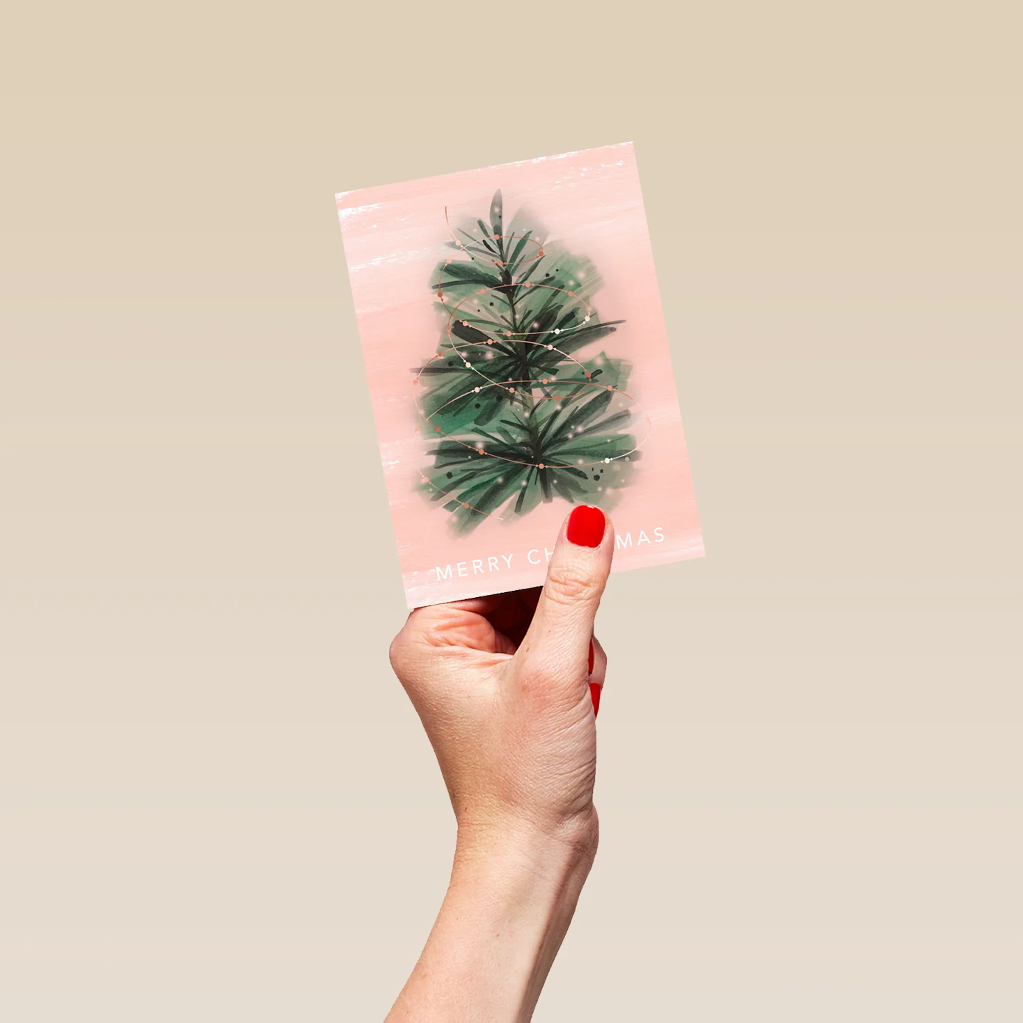 Personalised Contemporary Christmas Tree Card - Image 4