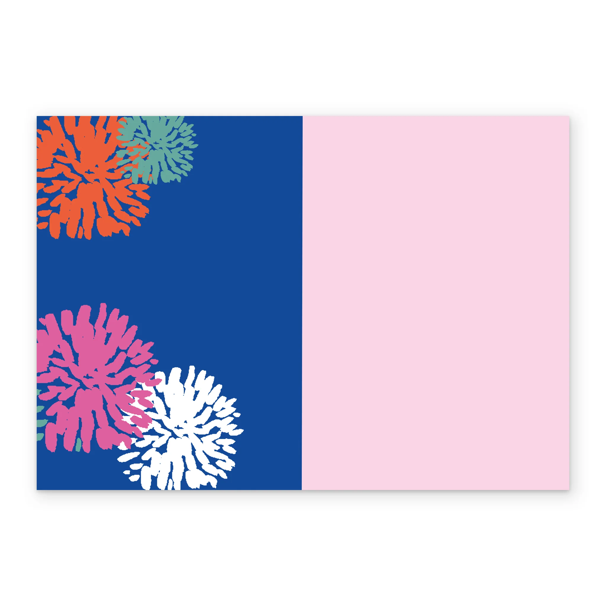 Personalised Contemporary Colourful Flowers Mother's Day Card - Image 3
