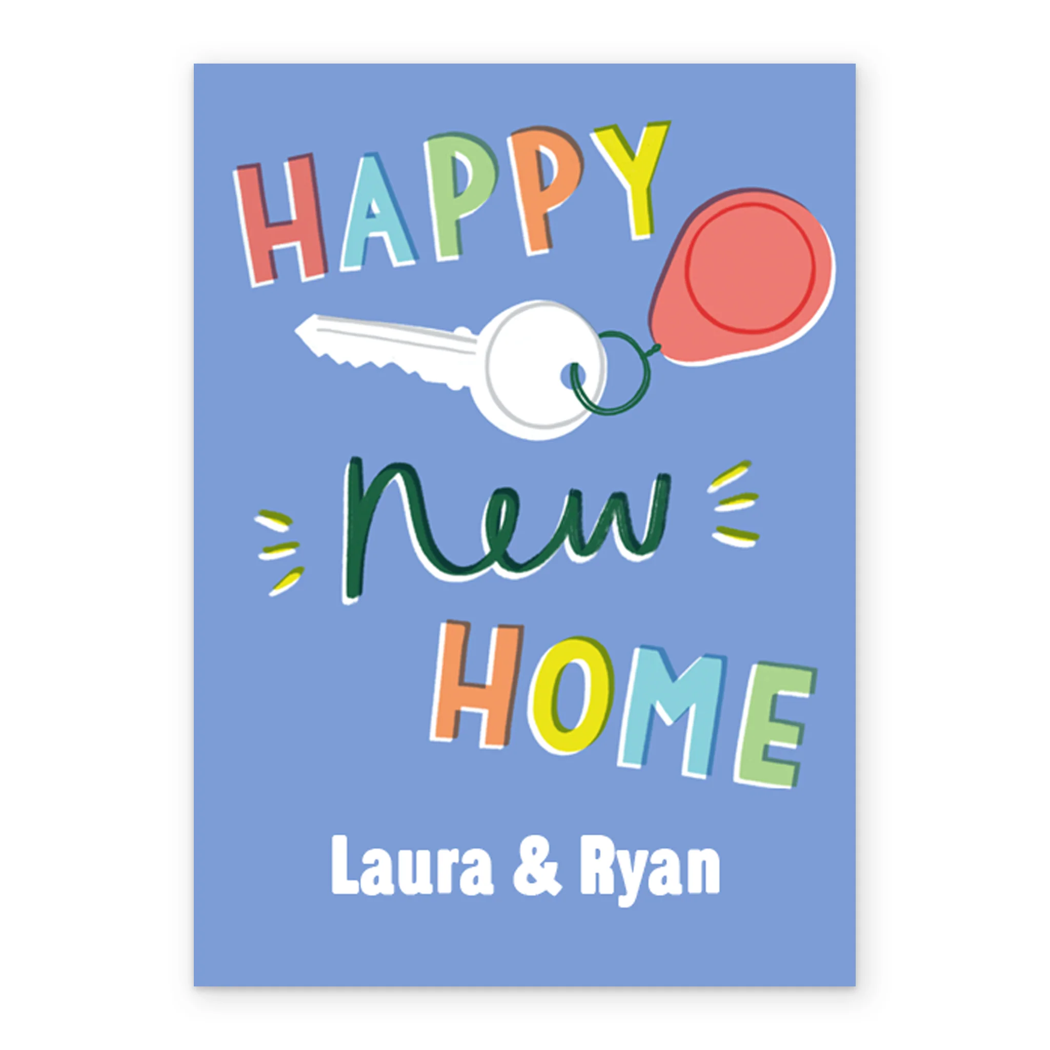 Personalised Contemporary Editable 'Happy New Home' Congratulations Card - Image 2