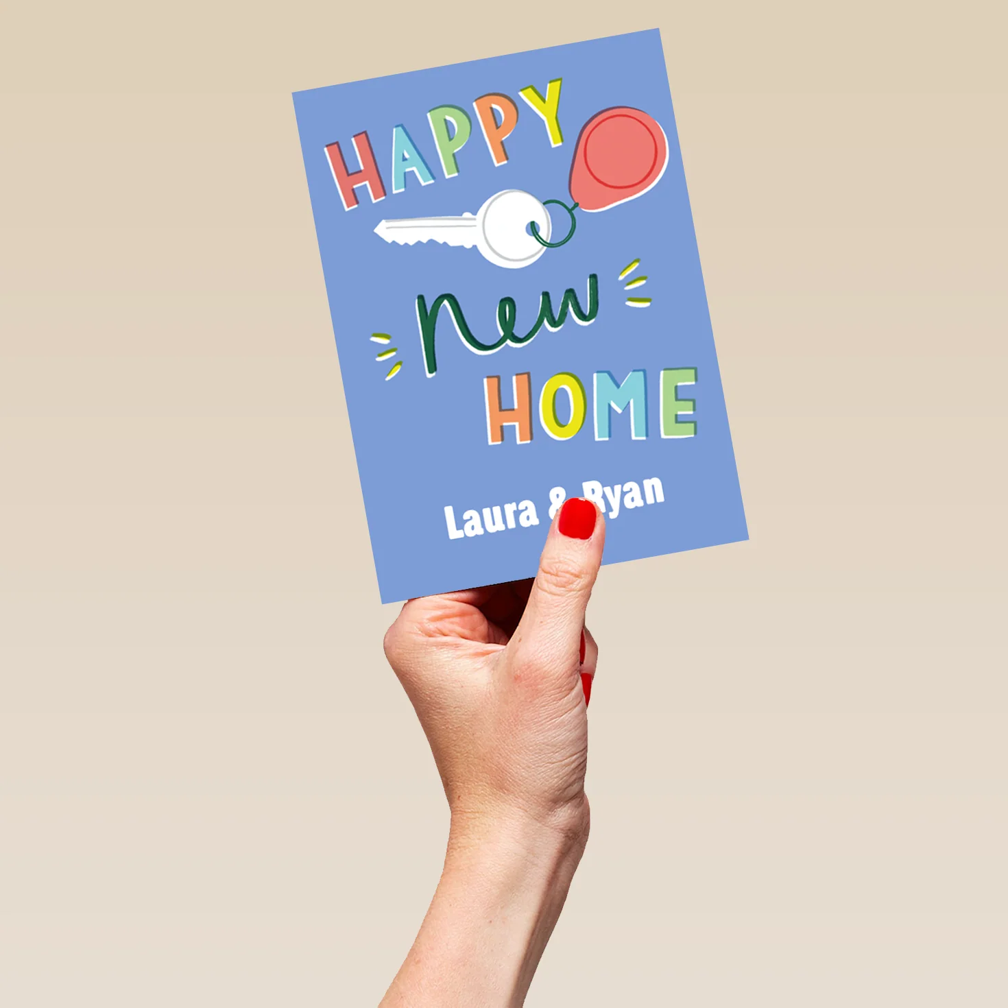 Personalised Contemporary Editable 'Happy New Home' Congratulations Card - Image 5