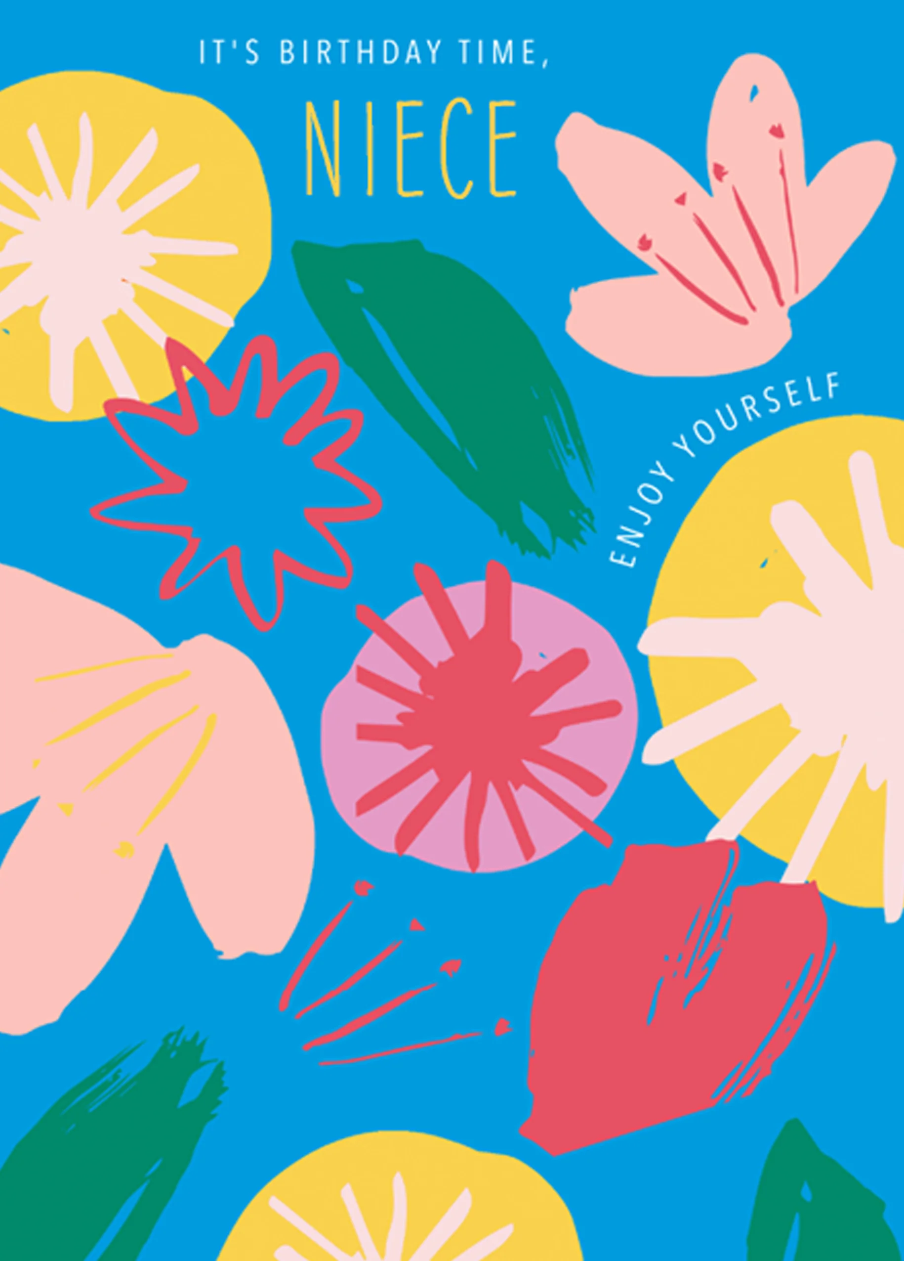 Personalised Contemporary Editable Tropical Birthday Card For Niece