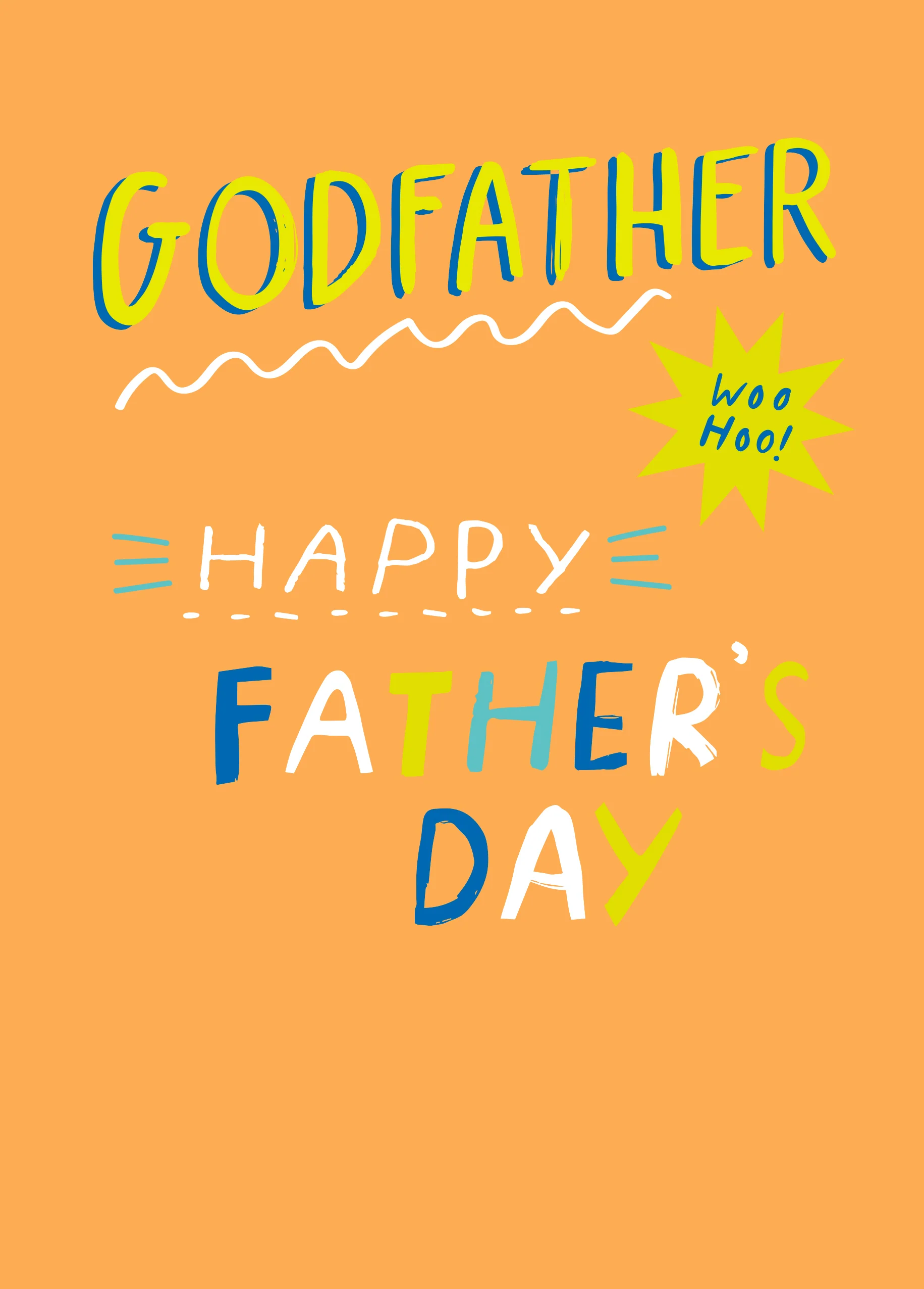 Personalised Contemporary Father's Day Card For Godfather