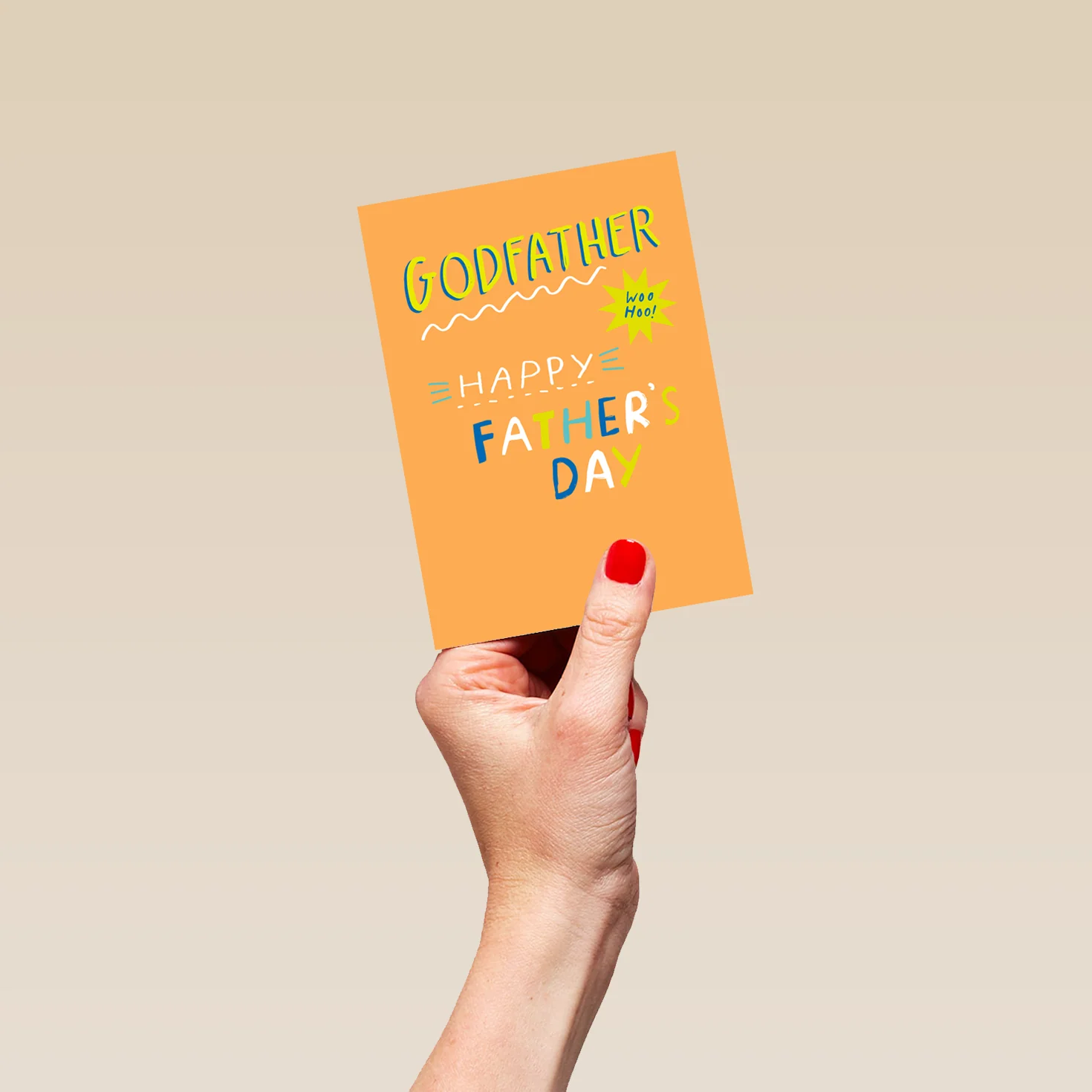 Personalised Contemporary Father's Day Card For Godfather - Image 4