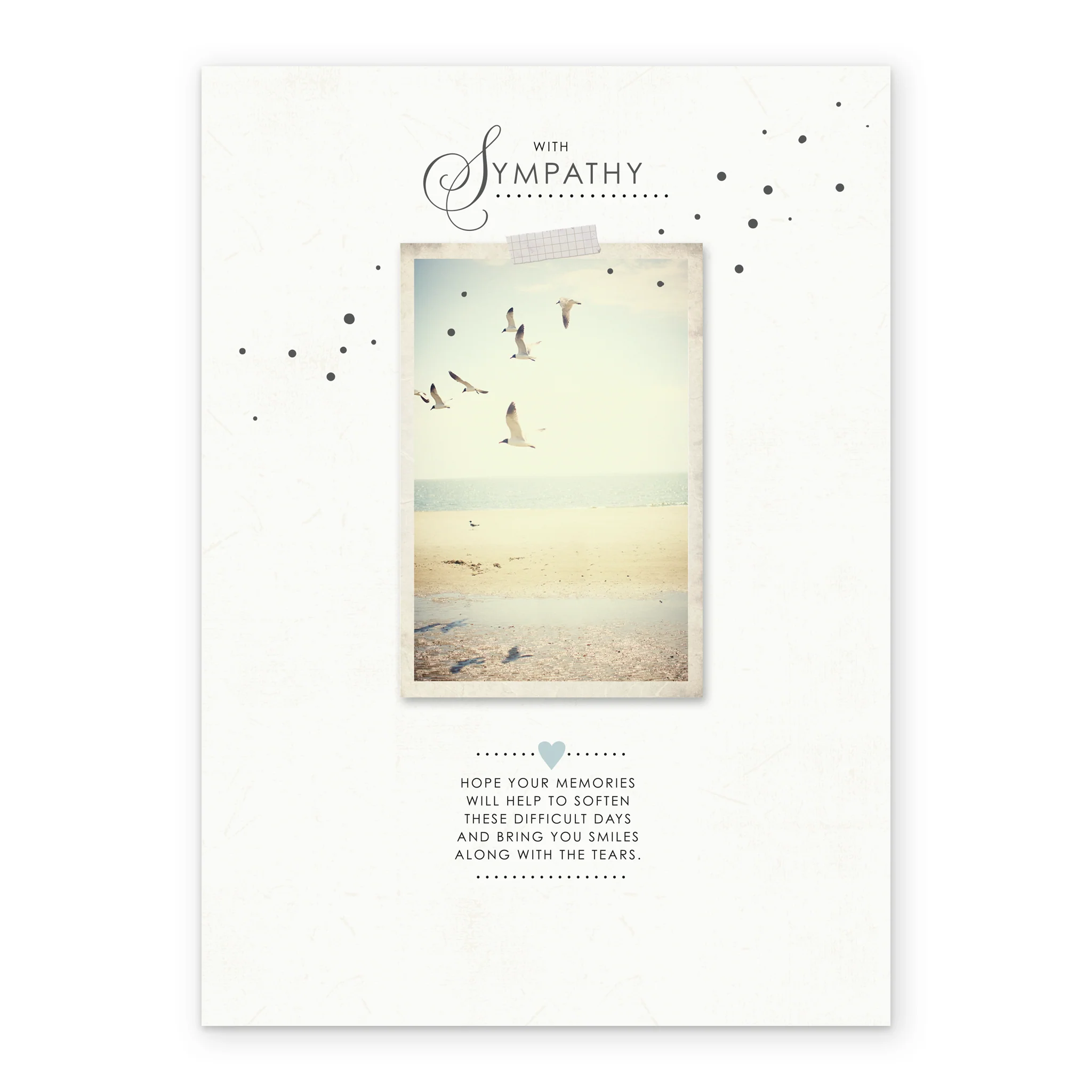 Personalised Contemporary Flying Birds Sympathy Card - Image 2