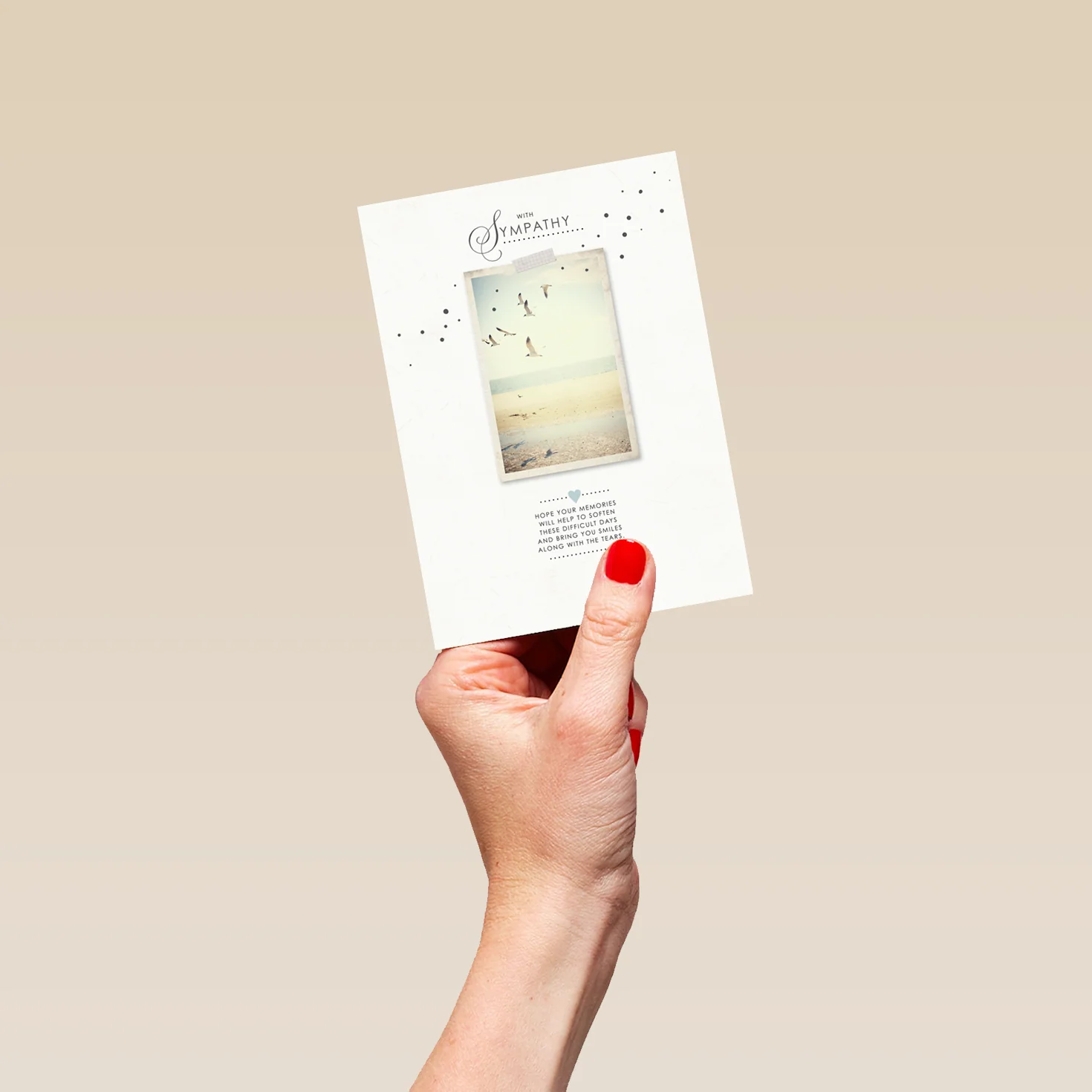 Personalised Contemporary Flying Birds Sympathy Card - Image 4