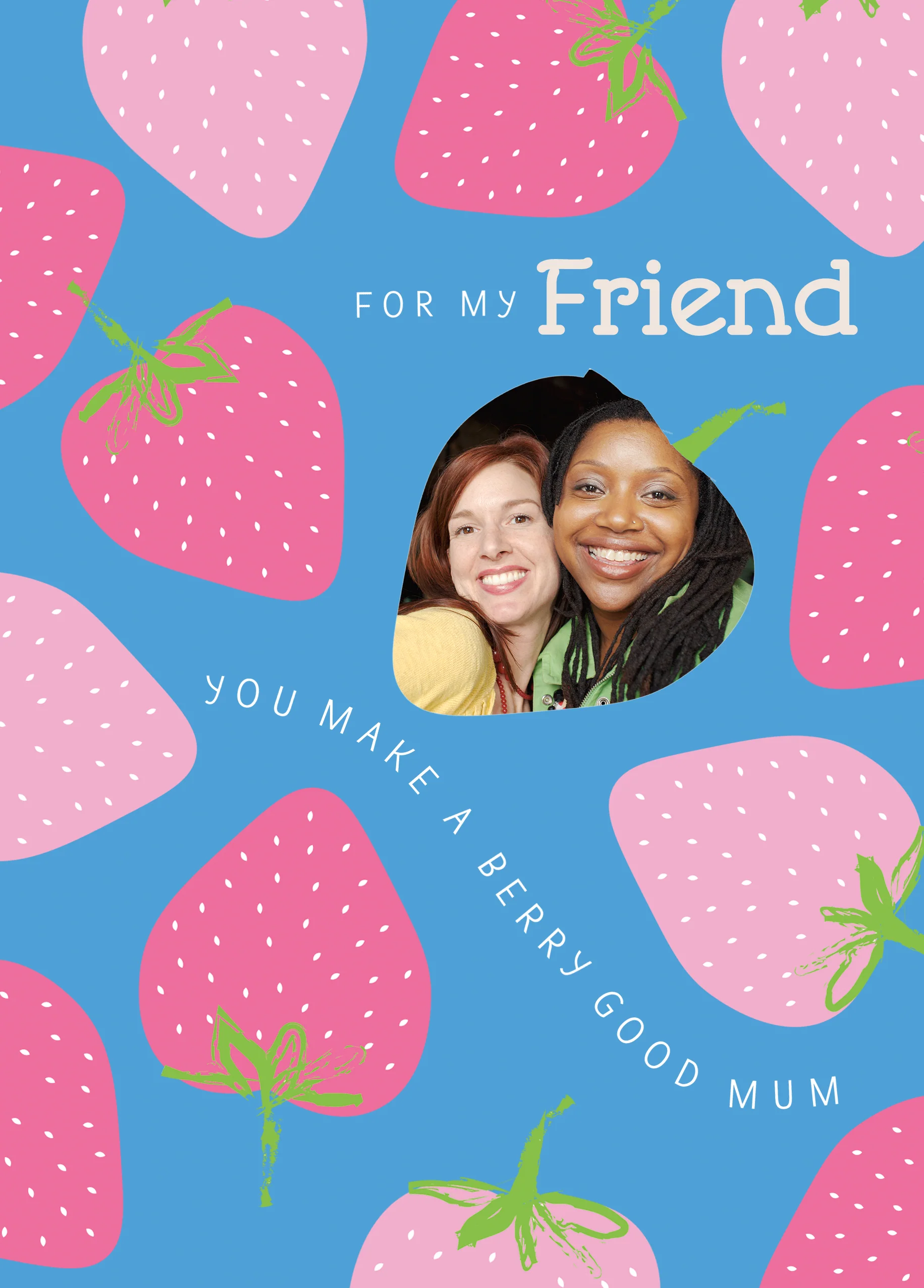 Personalised Contemporary Friend Happy Mother's Day Photo Upload Card