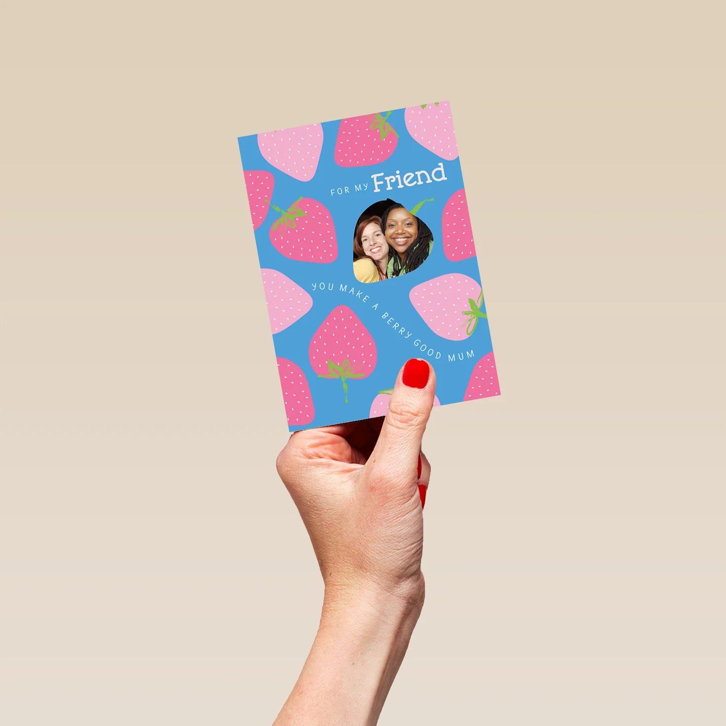 Personalised Contemporary Friend Happy Mother's Day Photo Upload Card - Image 4
