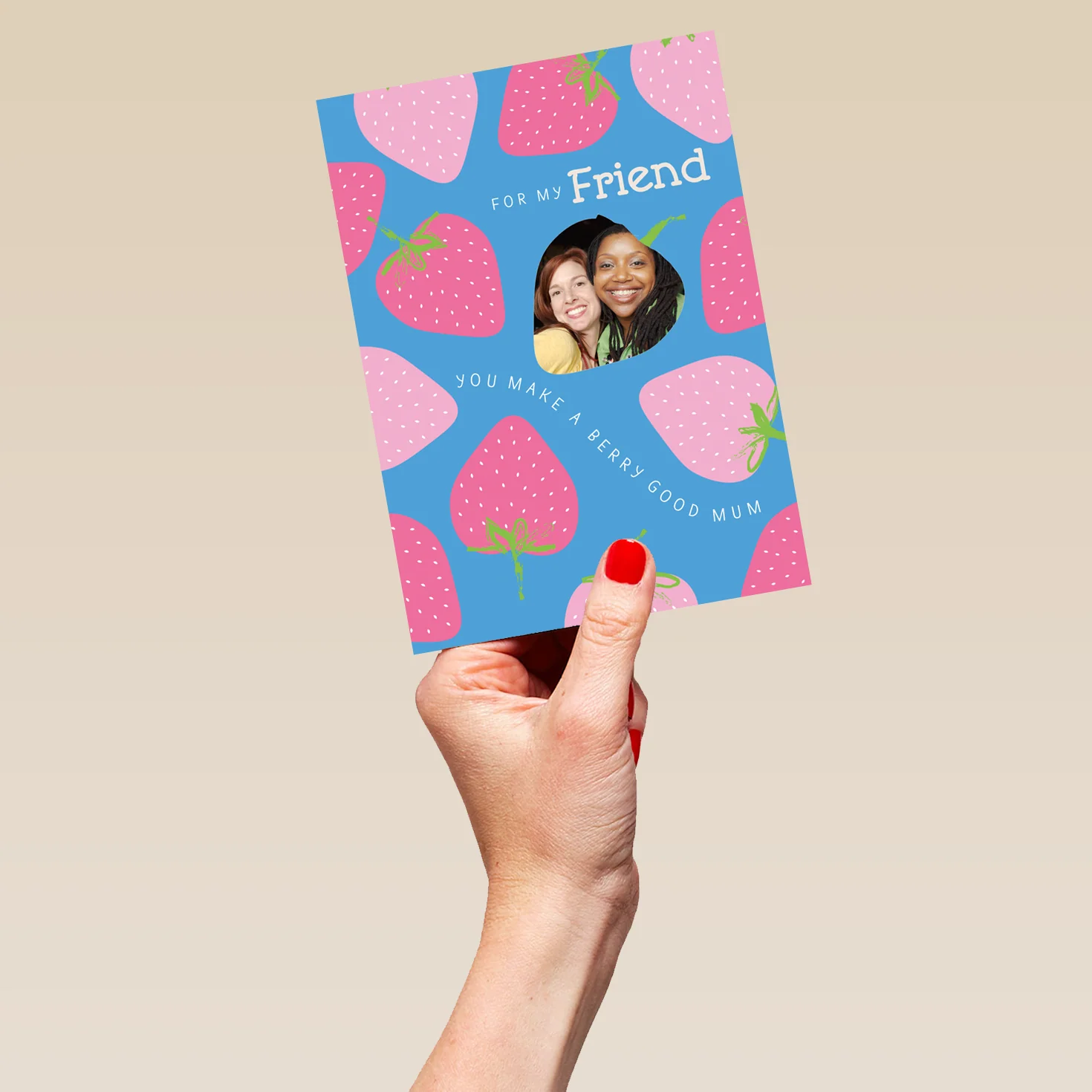 Personalised Contemporary Friend Happy Mother's Day Photo Upload Card - Image 5