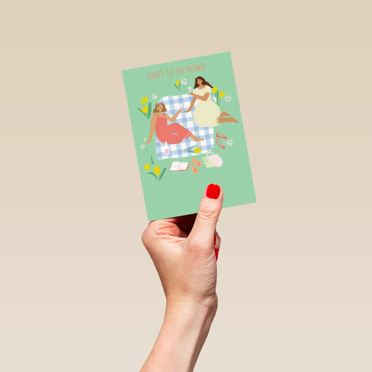 Personalised Contemporary Here's to the Mums Mother's Day Card - Image 4