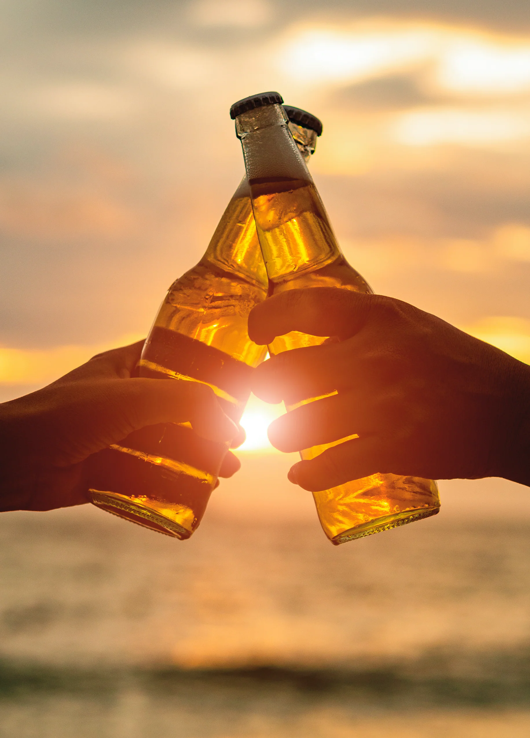 Personalised Contemporary Male Beer Bottles Card