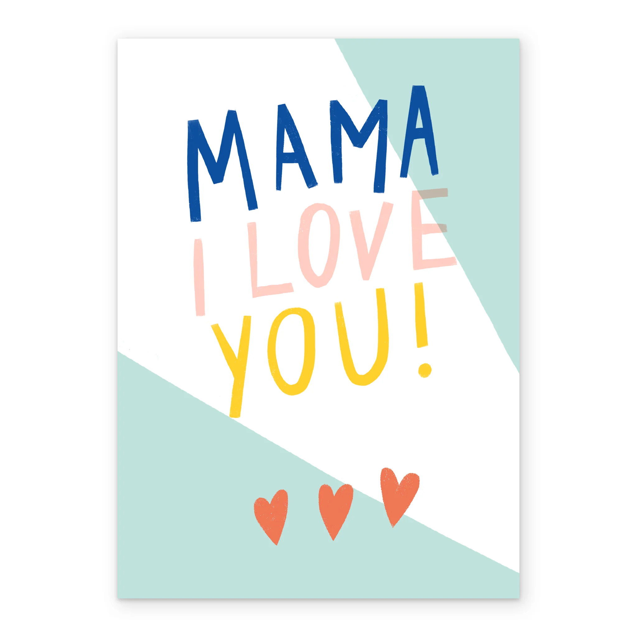 Personalised Contemporary Mama I Love You Mother's Day Card - Image 2