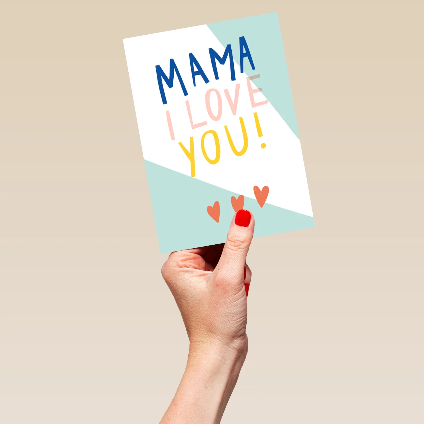 Personalised Contemporary Mama I Love You Mother's Day Card - Image 5