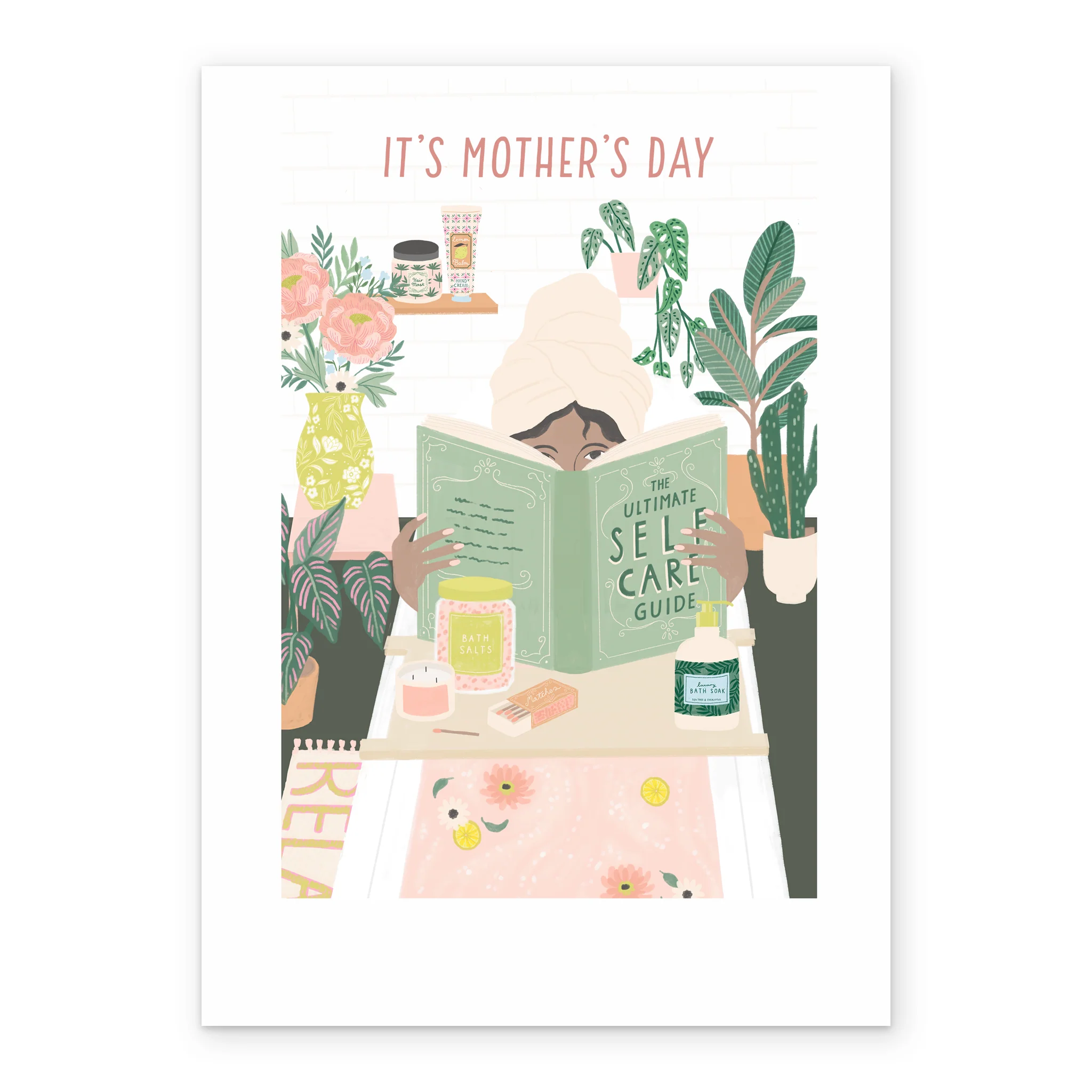 Personalised Contemporary Relaxing Mother's Day Card - Image 2
