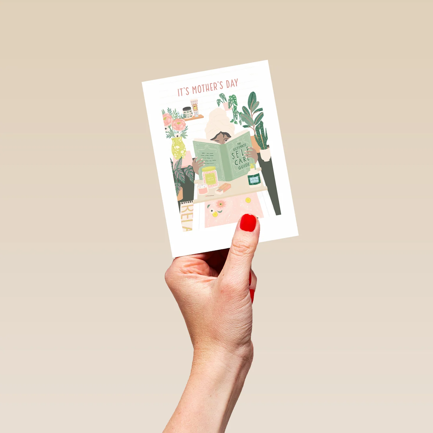 Personalised Contemporary Relaxing Mother's Day Card - Image 4
