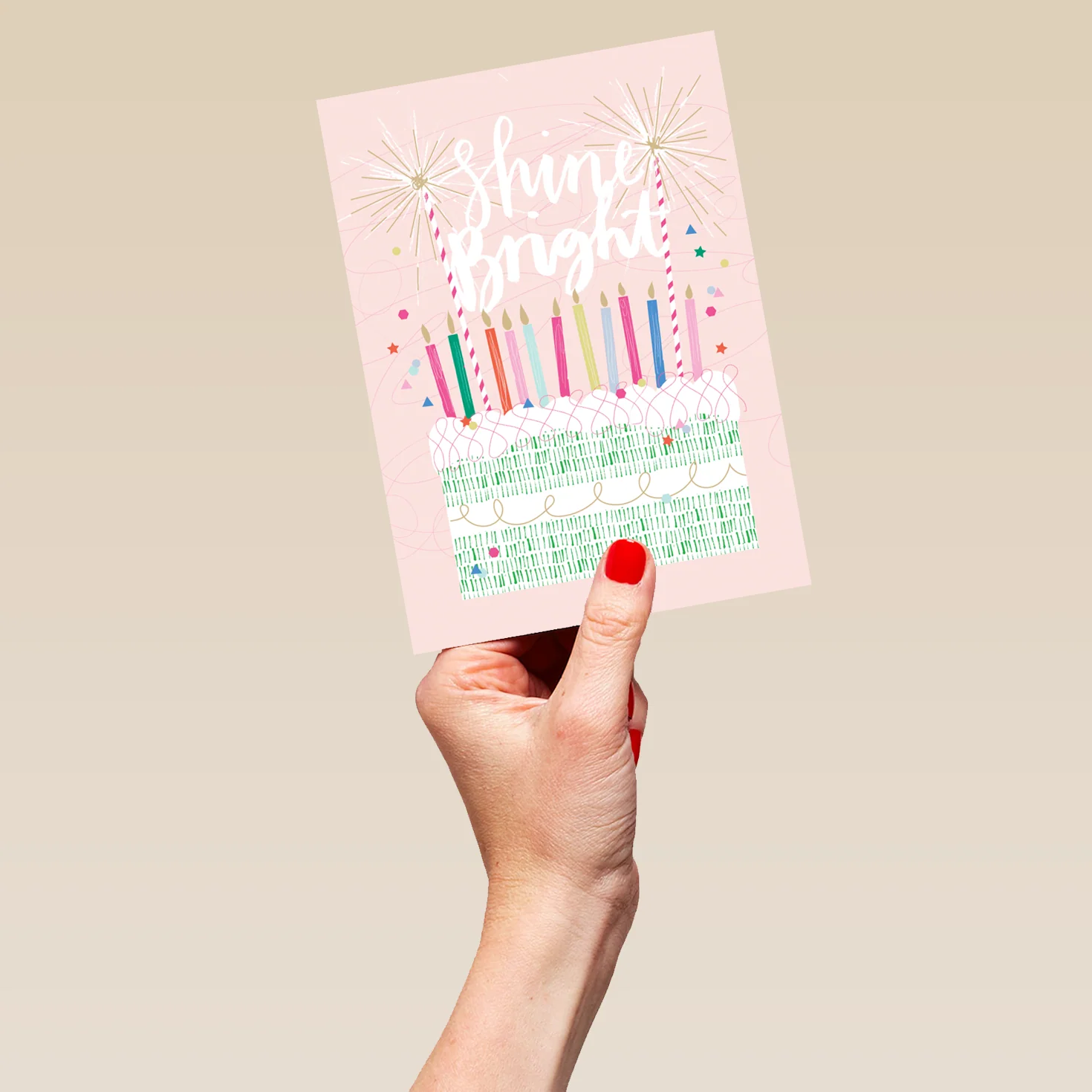 Personalised Contemporary Shine Bright Birthday Card - Image 5