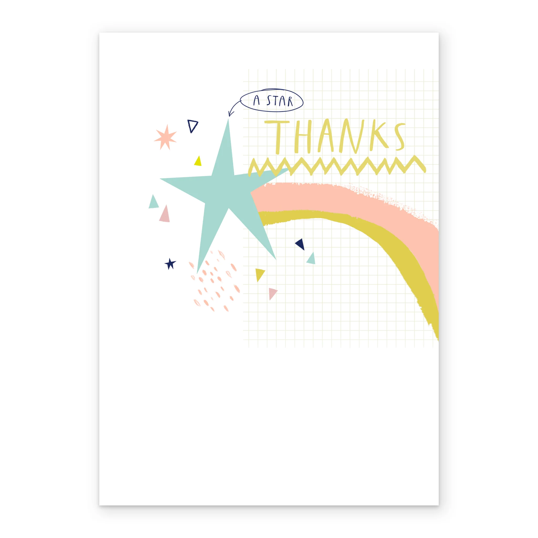 Personalised Contemporary Shooting Star Thank You Card - Image 2