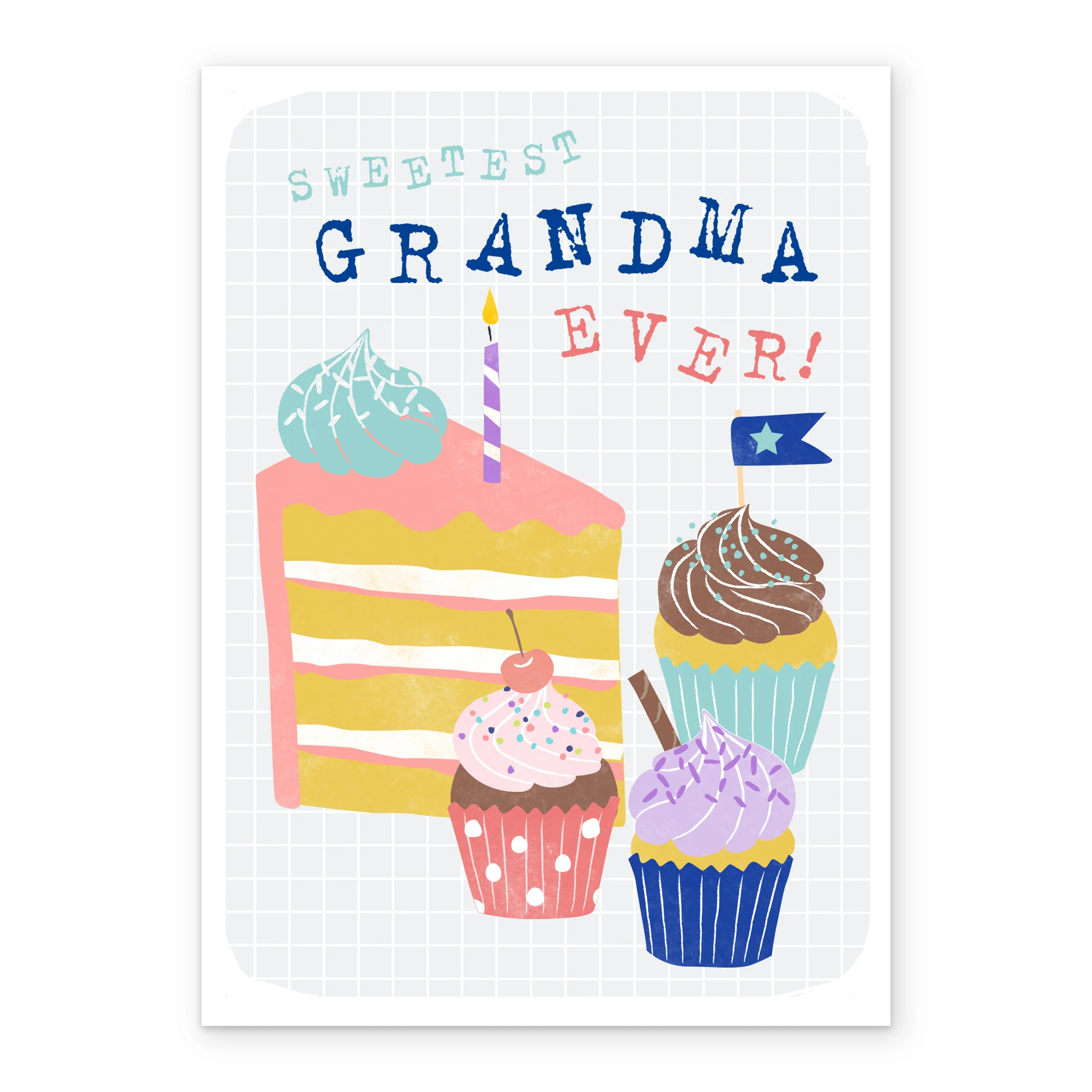 Personalised Contemporary Sweetest Grandma Ever Birthday Card - Image 2