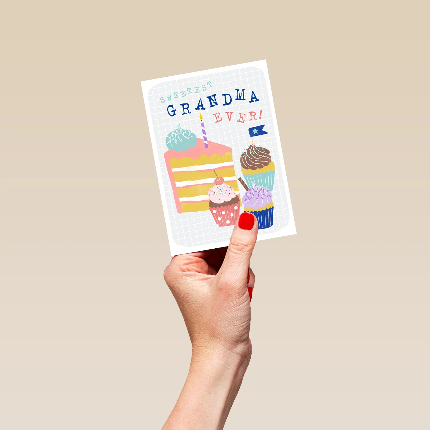 Personalised Contemporary Sweetest Grandma Ever Birthday Card - Image 4