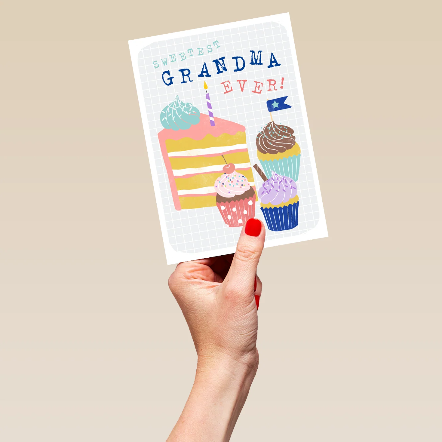 Personalised Contemporary Sweetest Grandma Ever Birthday Card - Image 5
