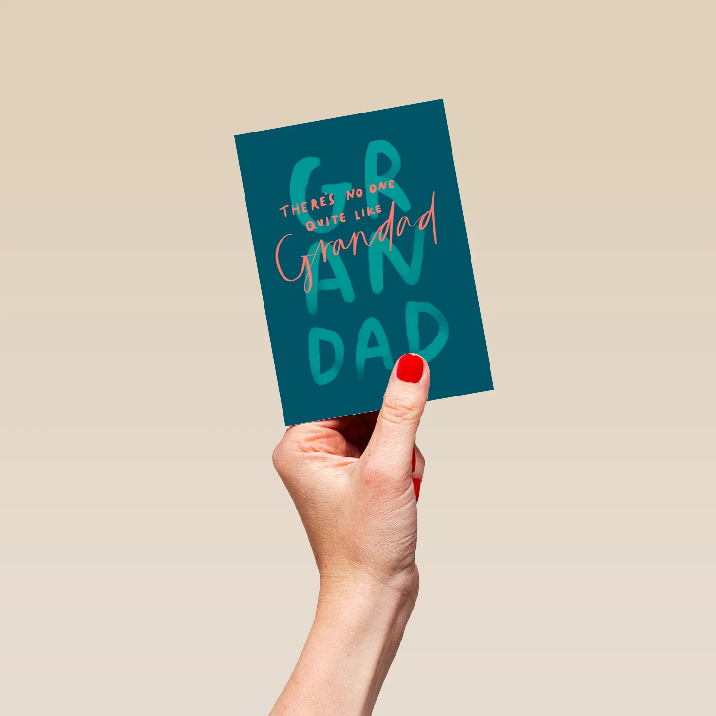 Personalised Contemporary Text Father's Day Card For Grandad - Image 4